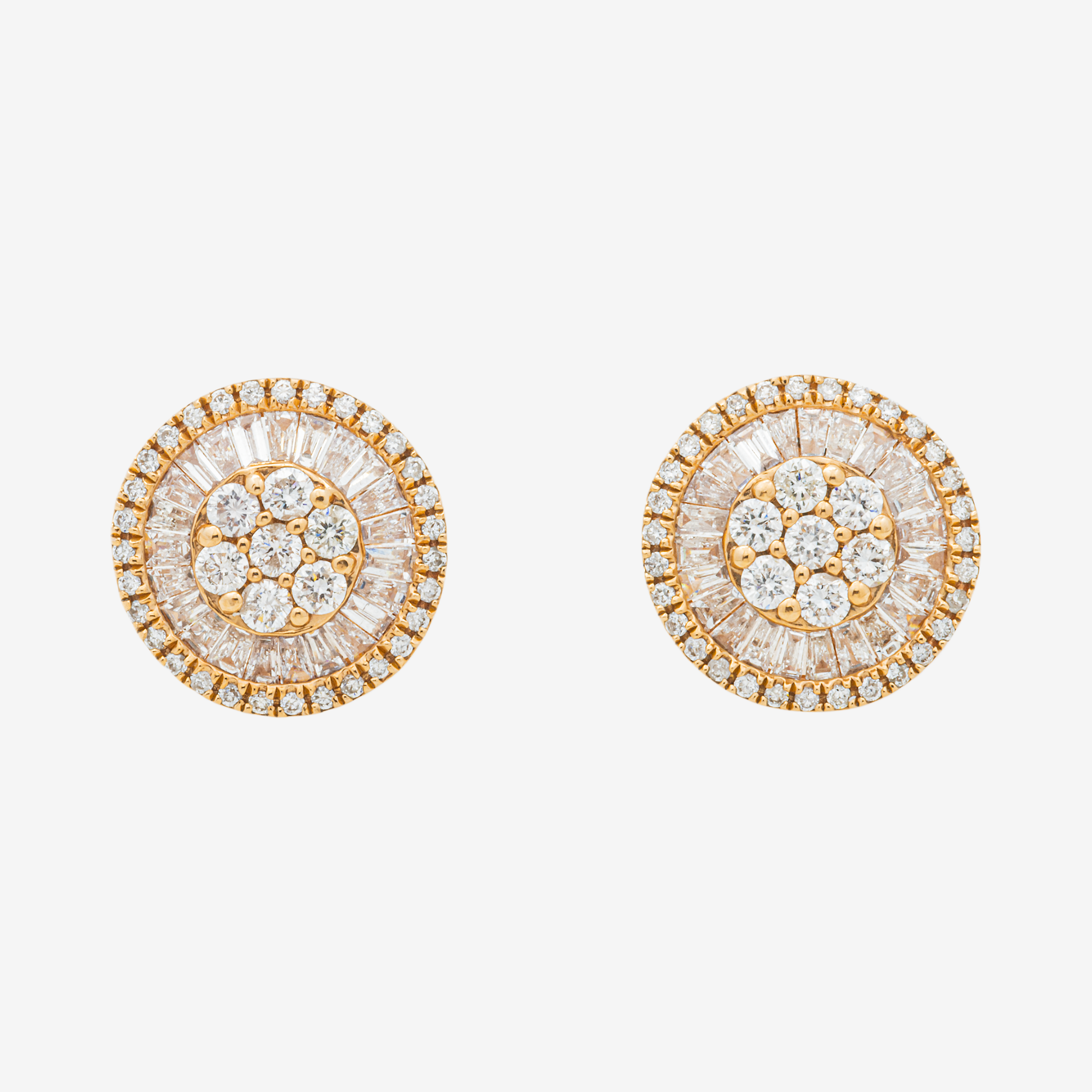ROSE 1.48CT DIAMOND CIRCLE EARRINGS