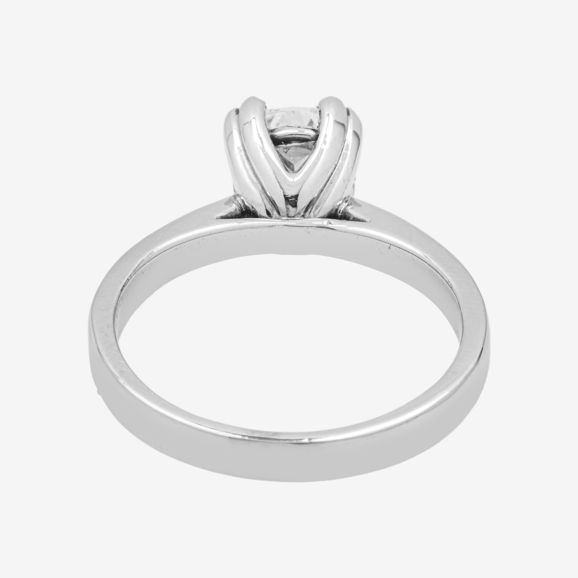 14K SQUARE DIAMOND RING IN WG