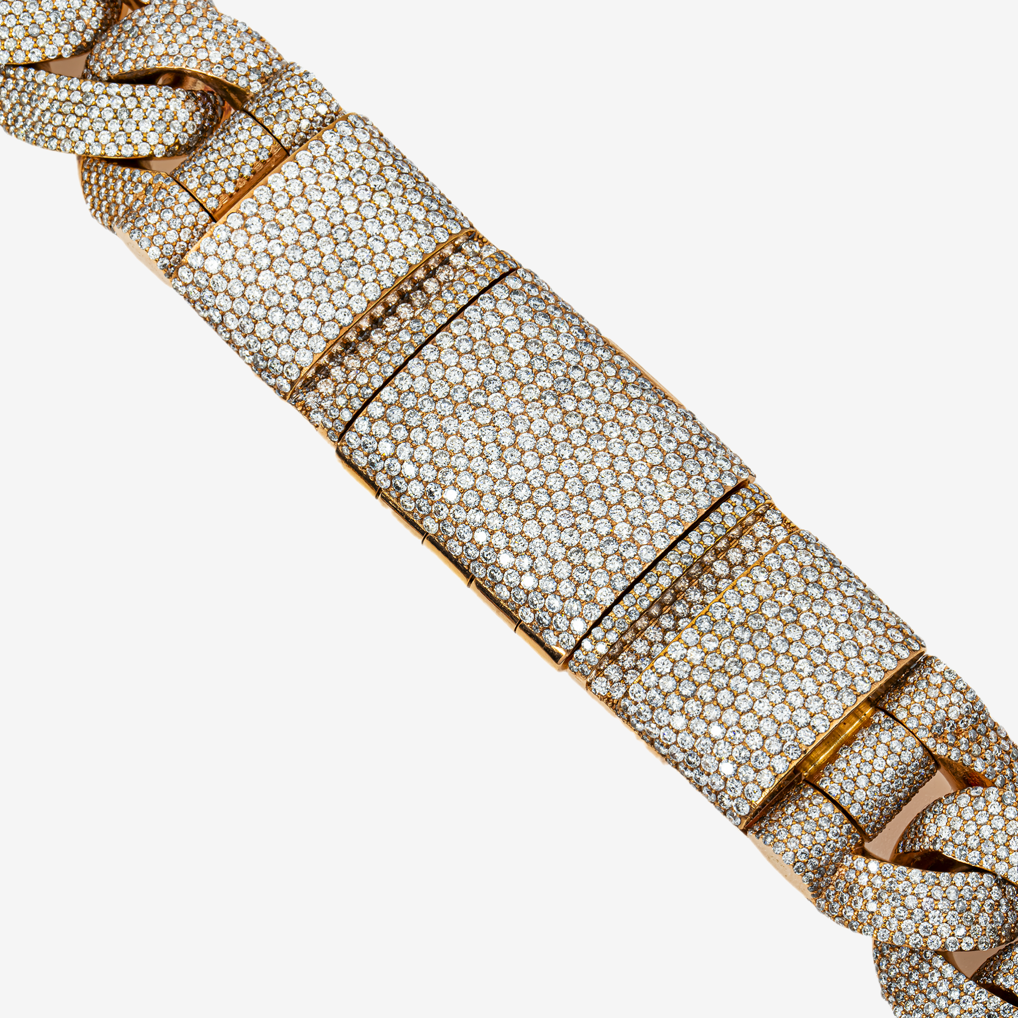 14K YG MIAMI CUBAN LINK FULL DIAMOND KILO CHAIN (DETAILS) (Copy)