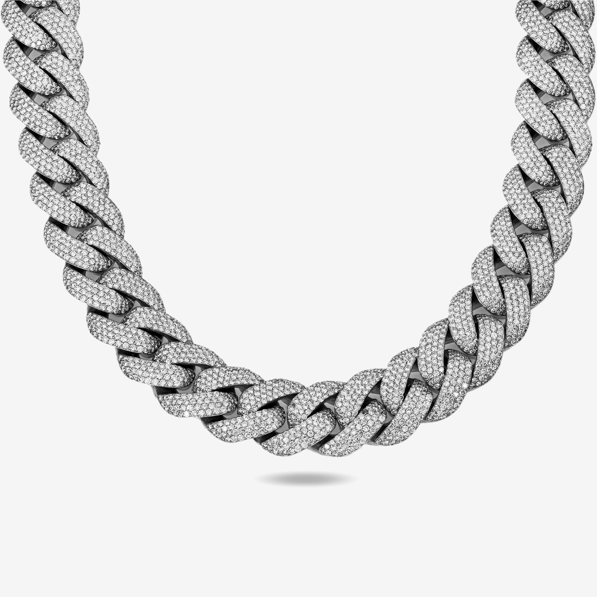 14K WG MIAMI CUBAN LINK FULL DIAMOND KILO CHAIN (DETAILS)