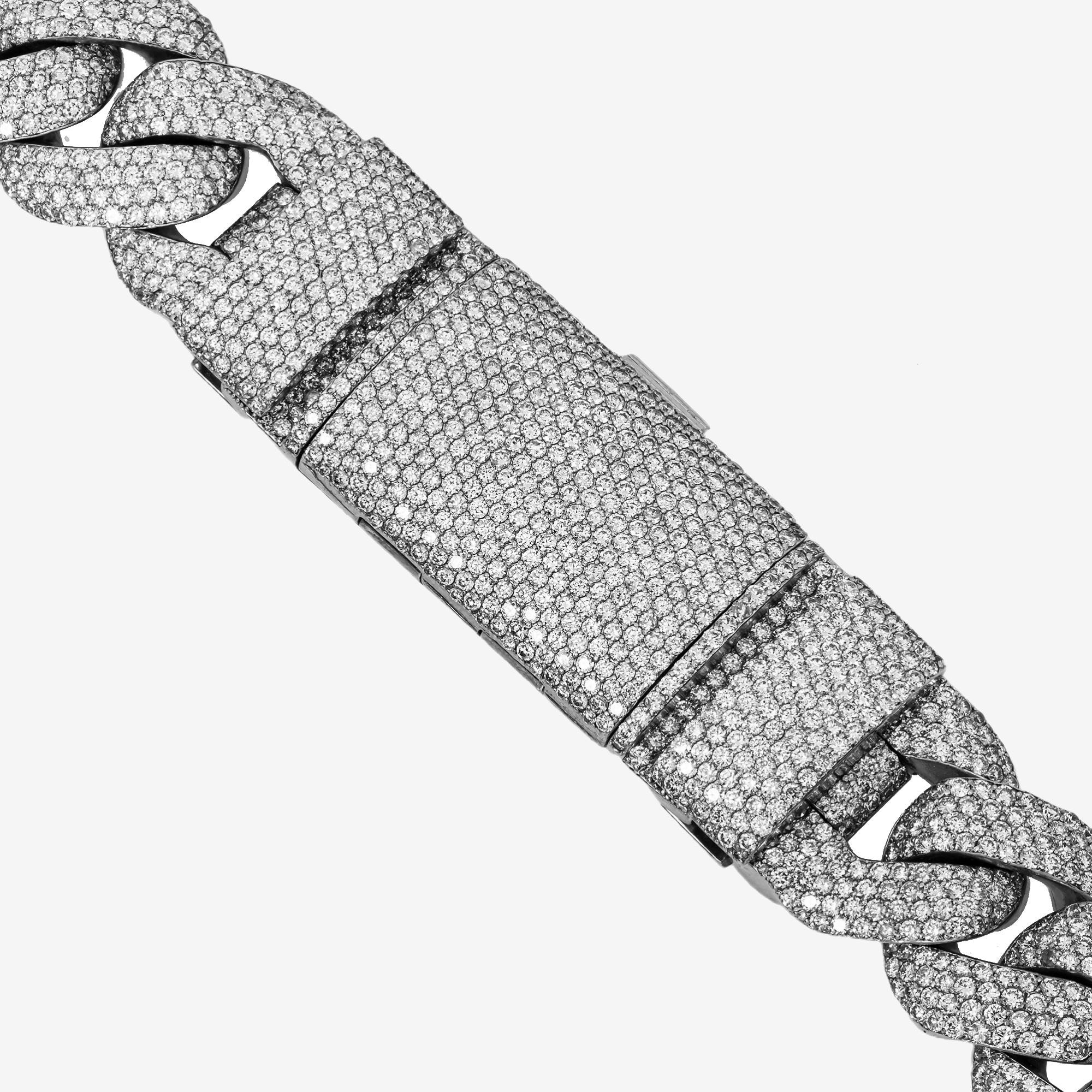 14K WG MIAMI CUBAN LINK FULL DIAMOND KILO CHAIN (DETAILS)