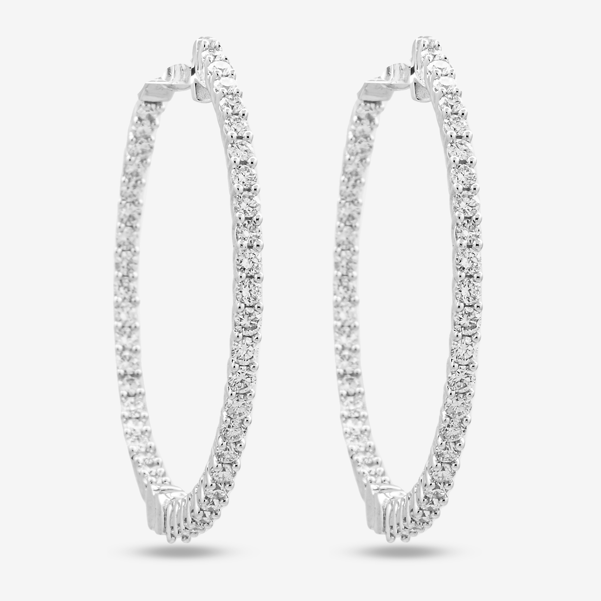 DIAMOND 1.13CT DROP LOOP EARRINGS