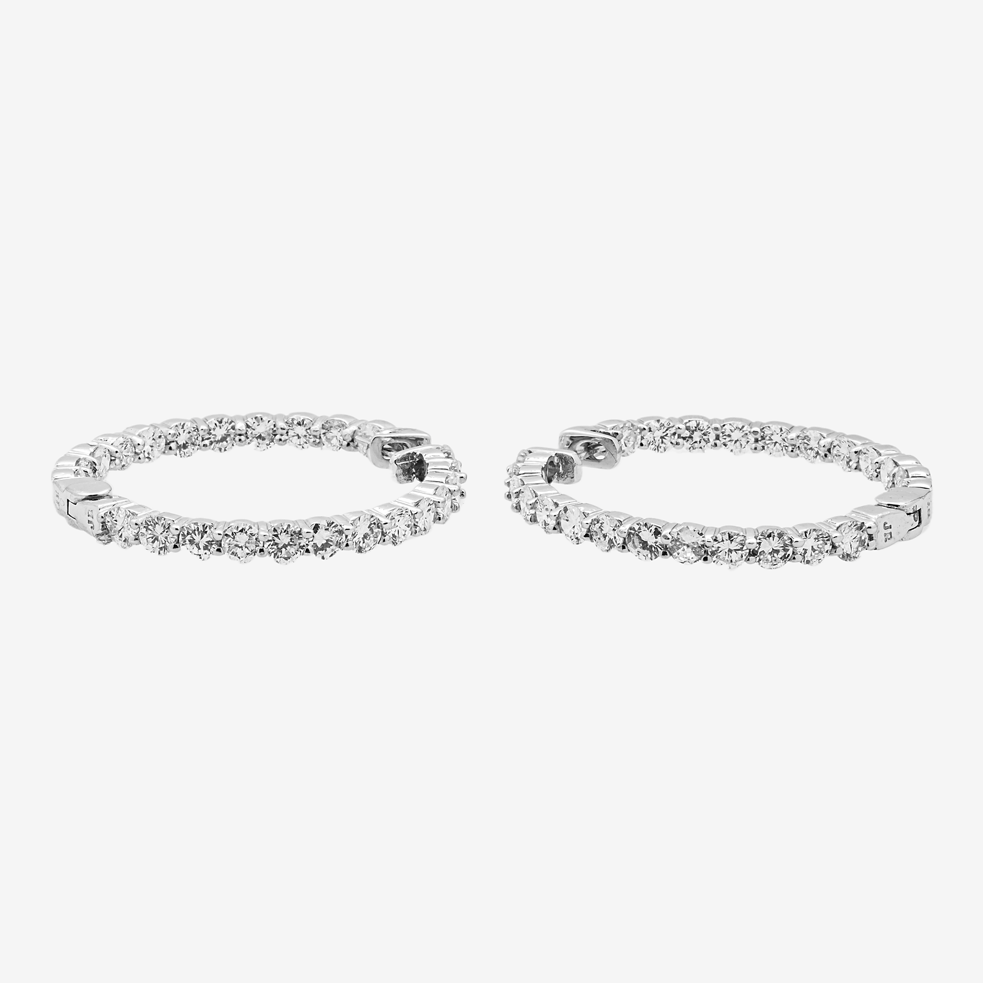 DIAMOND 5.1CT DROP LOOP EARRINGS