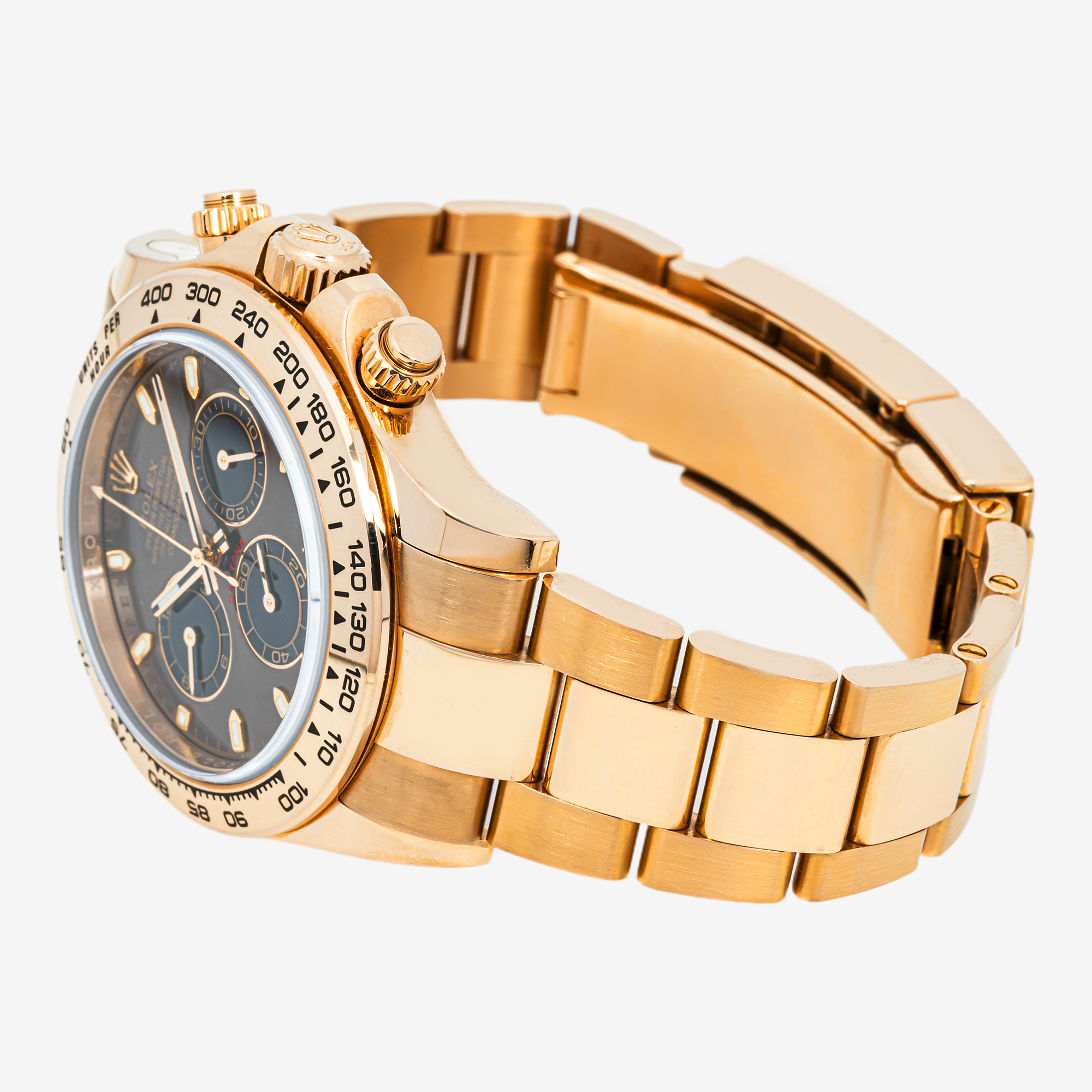 ROLEX DAYTONA 40MM 116505 CHOCOLATE INDEX DIAL ROSE GOLD OYSTER BRACELET