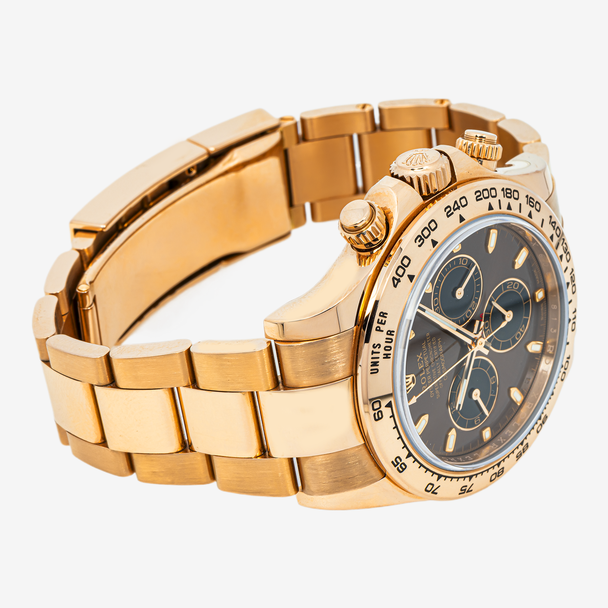ROLEX DAYTONA 40MM 116505 CHOCOLATE INDEX DIAL ROSE GOLD OYSTER BRACELET