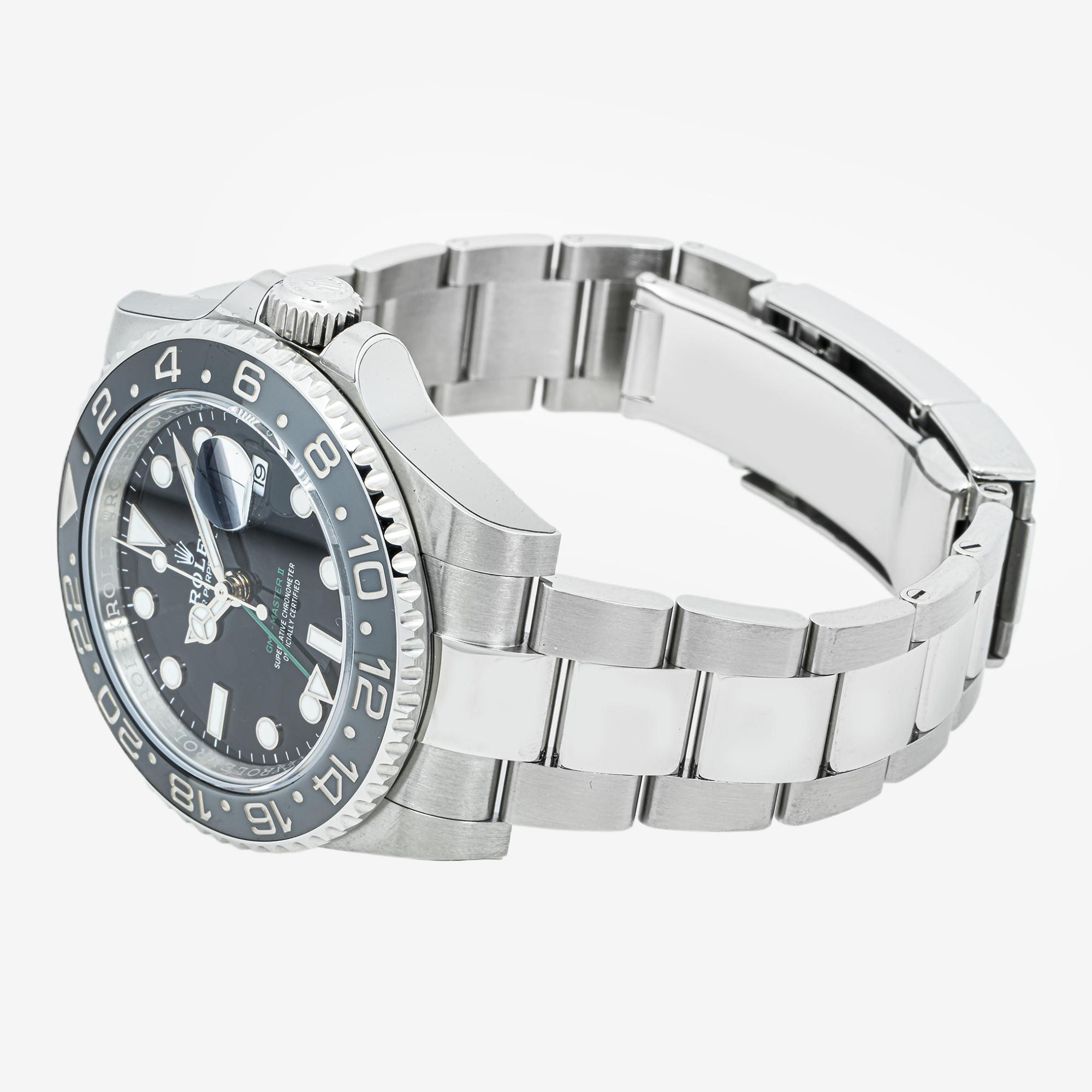 ROLEX GMT-MASTER II 40MM 126710GRNR BRUCE WAYNE BLACK DIAL BLACK & GRAY CERAMIC BEZEL STAINLESS STEEL OYSTER BRACELET