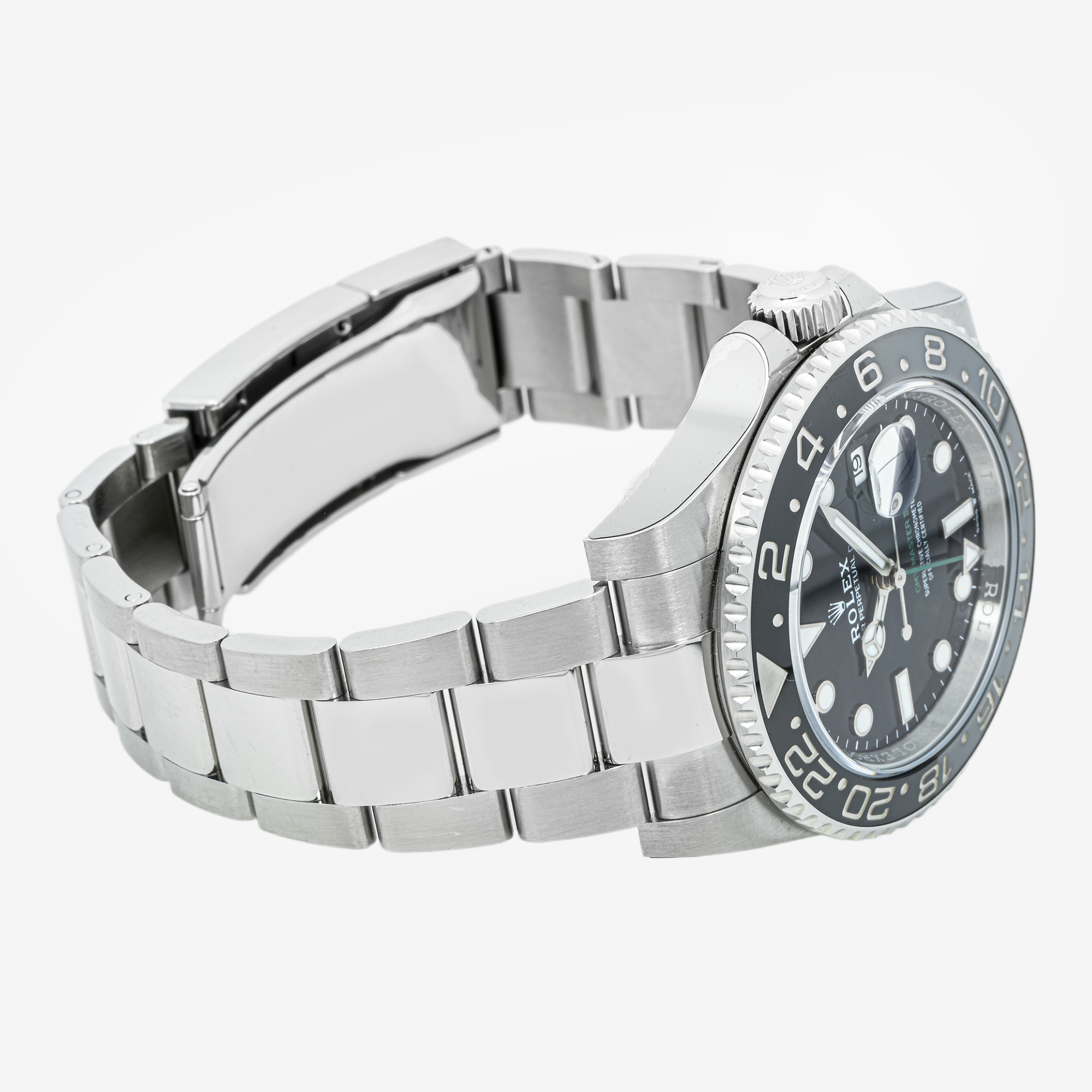 ROLEX GMT-MASTER II 40MM 126710GRNR BRUCE WAYNE BLACK DIAL BLACK & GRAY CERAMIC BEZEL STAINLESS STEEL OYSTER BRACELET