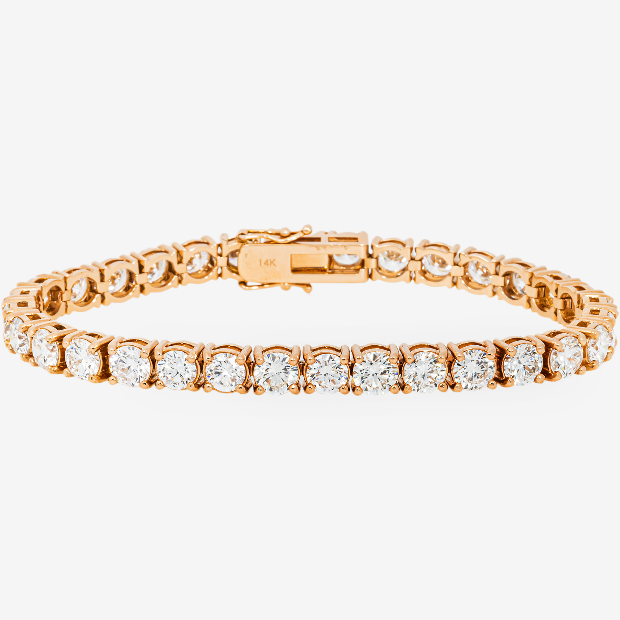 ROSE 30 POINTER TENNIS BRACELET WITH 13CT DIAMONDS