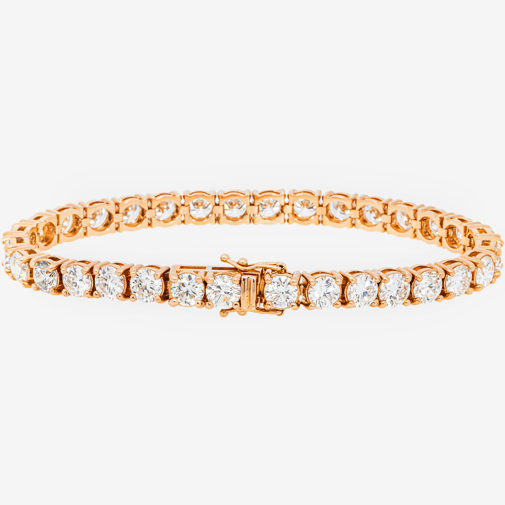 ROSE 30 POINTER TENNIS BRACELET WITH 13CT DIAMONDS