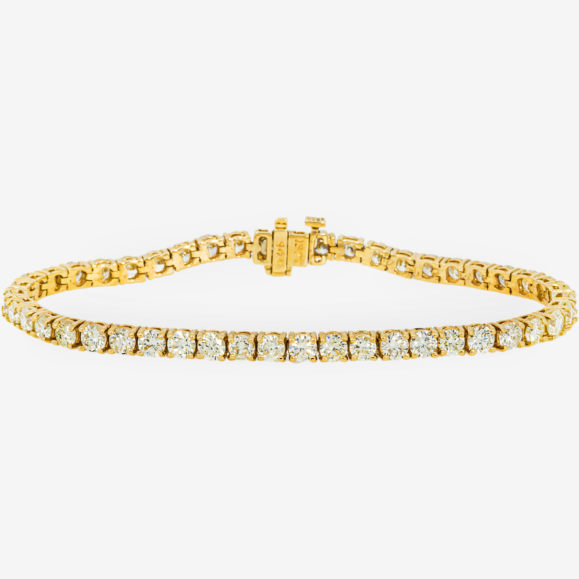YELLOW 15 POINTER 8CT TENNIS BRACELET