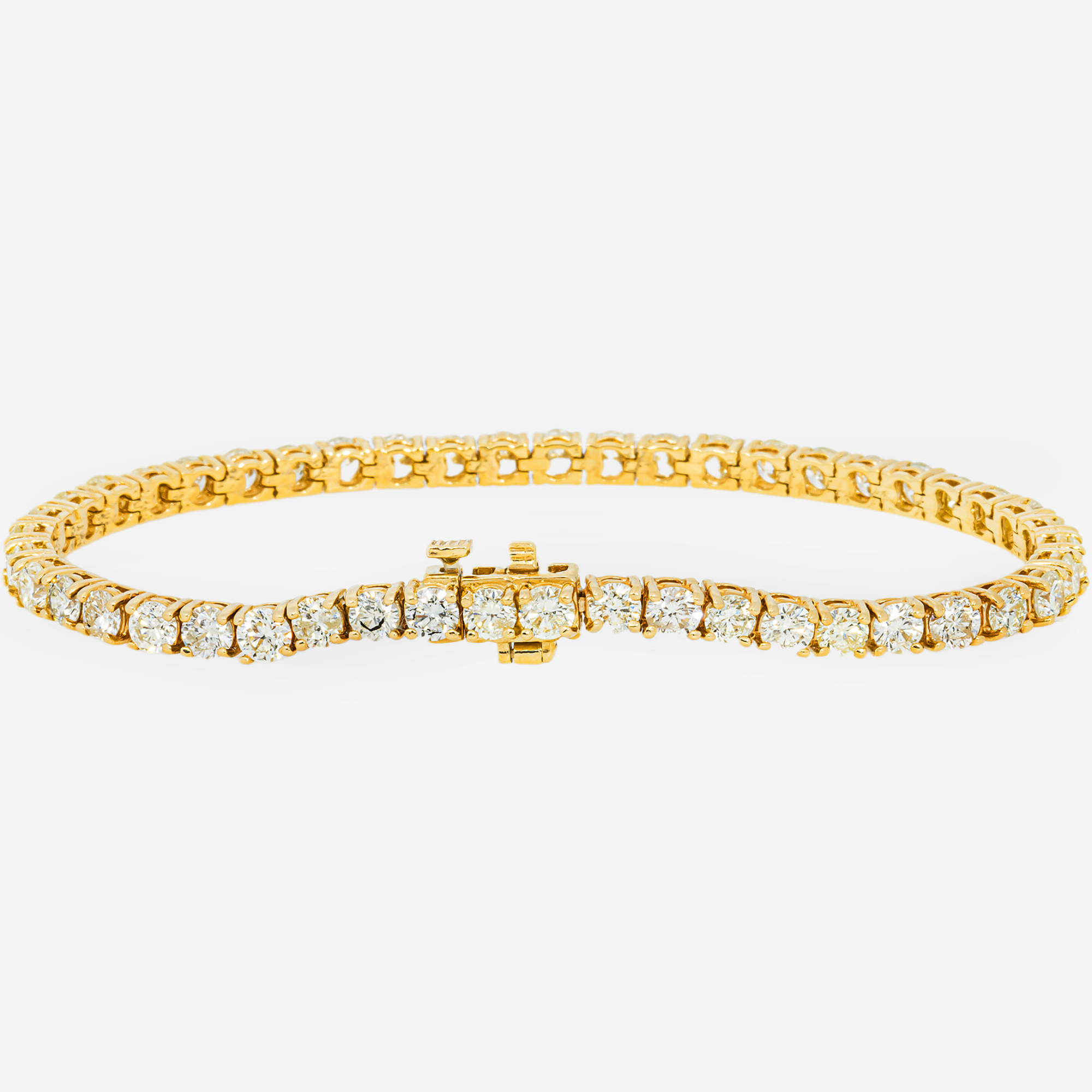 YELLOW 15 POINTER 8CT TENNIS BRACELET