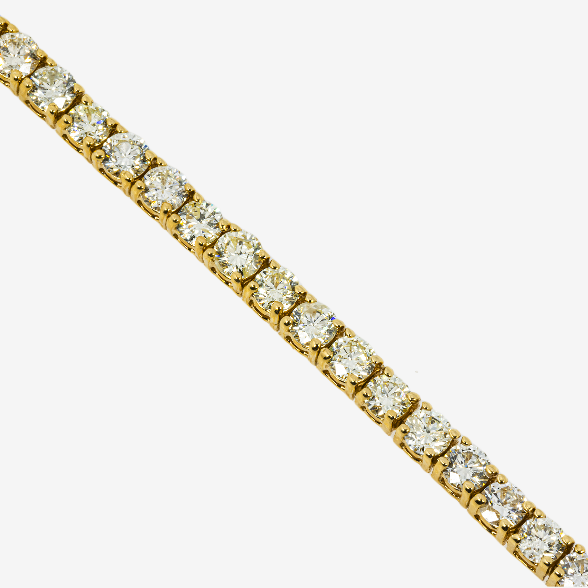 YELLOW 15 POINTER 8CT TENNIS BRACELET