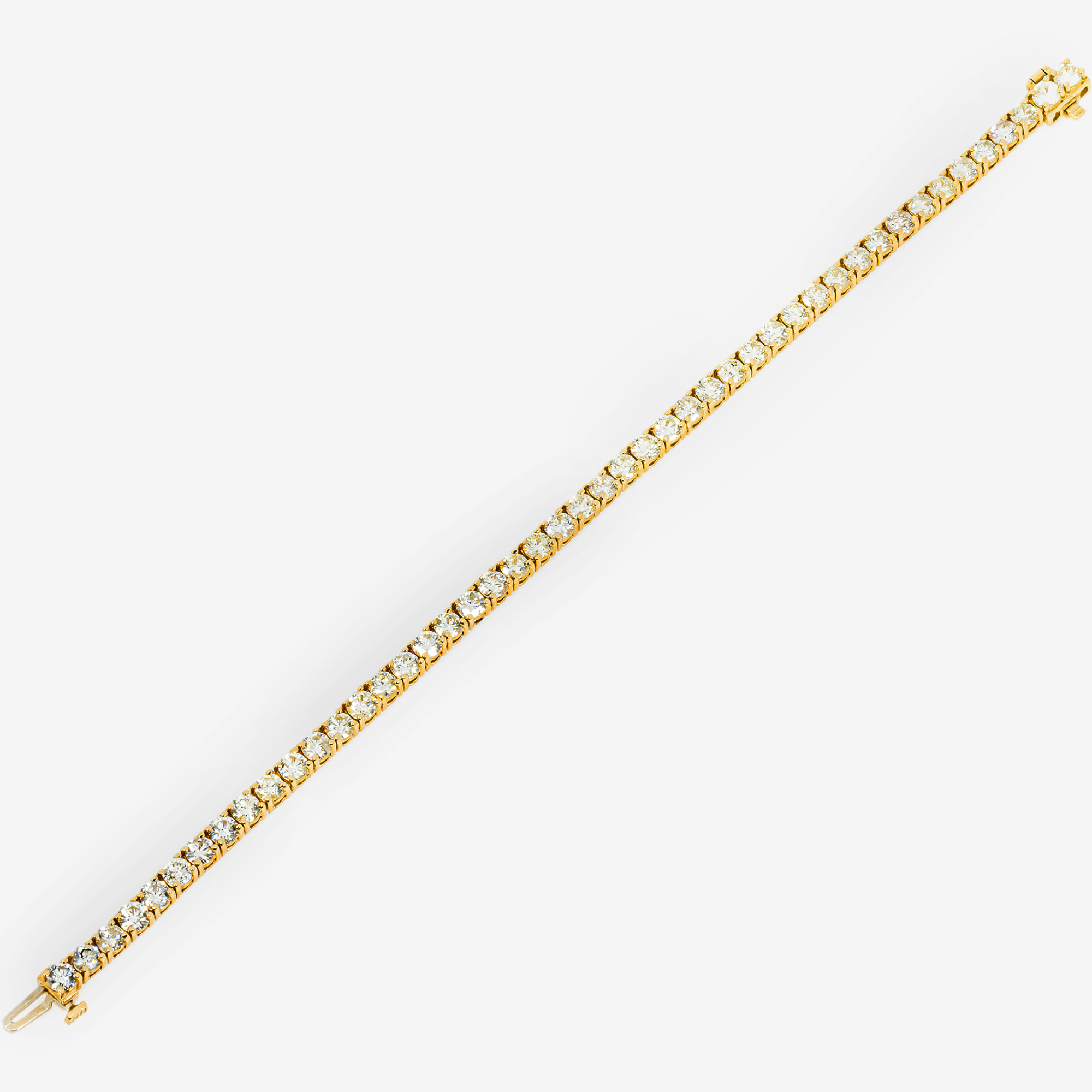 YELLOW 15 POINTER 8CT TENNIS BRACELET
