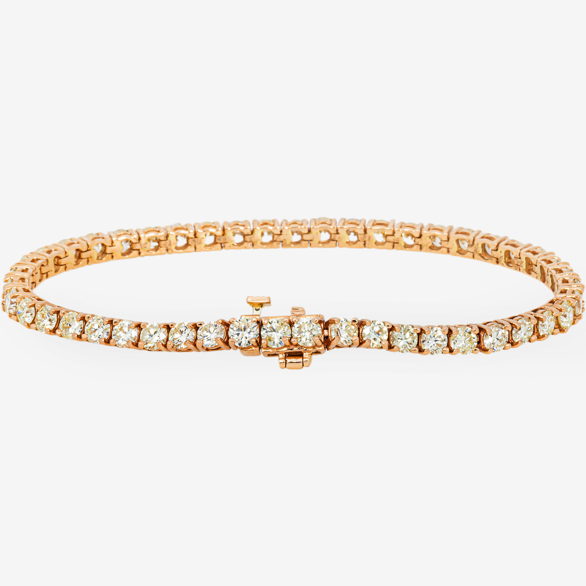 ROSE 20 POINTER TENNIS BRACELET WITH 8.5CT DIAMONDS