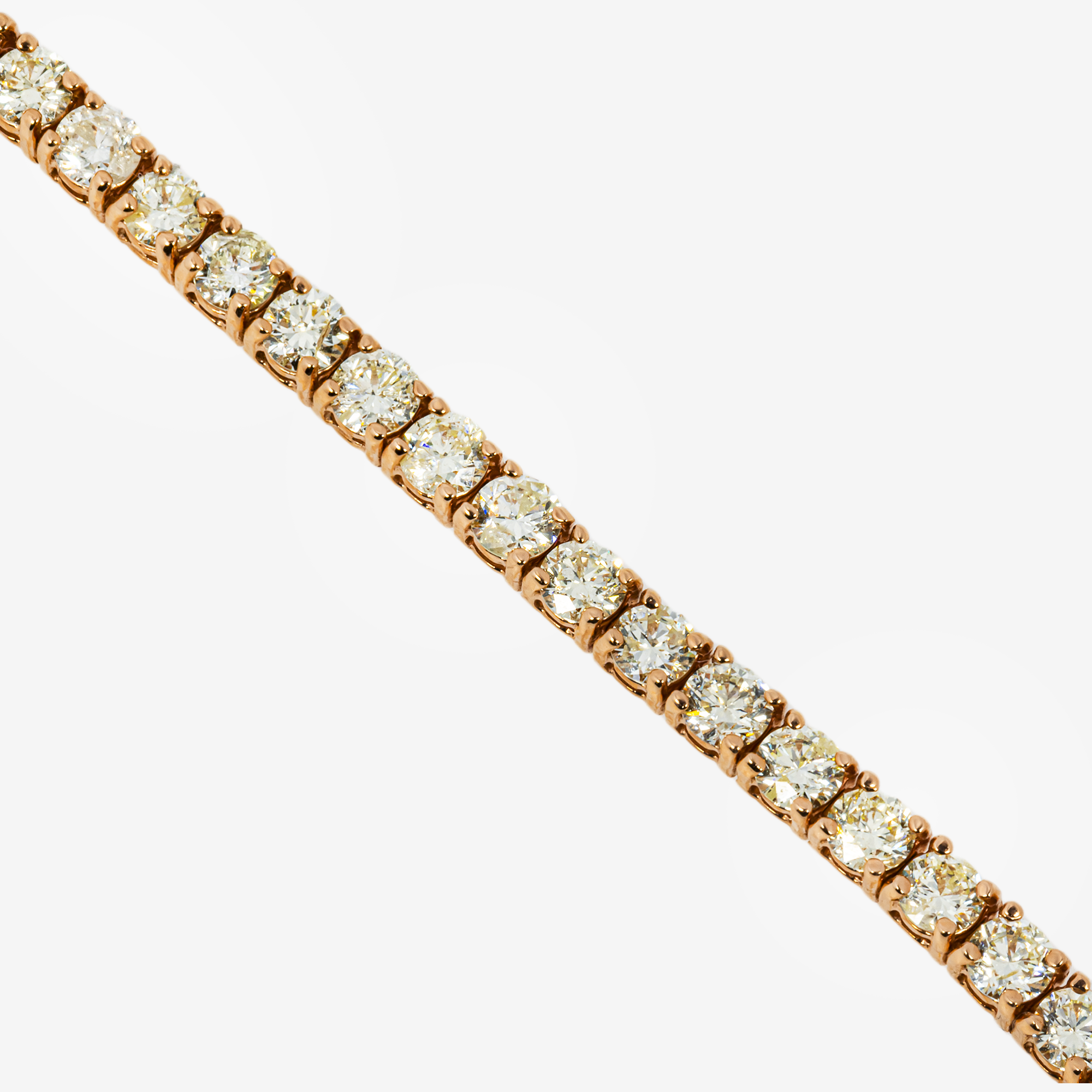 ROSE 20 POINTER TENNIS BRACELET WITH 8.5CT DIAMONDS