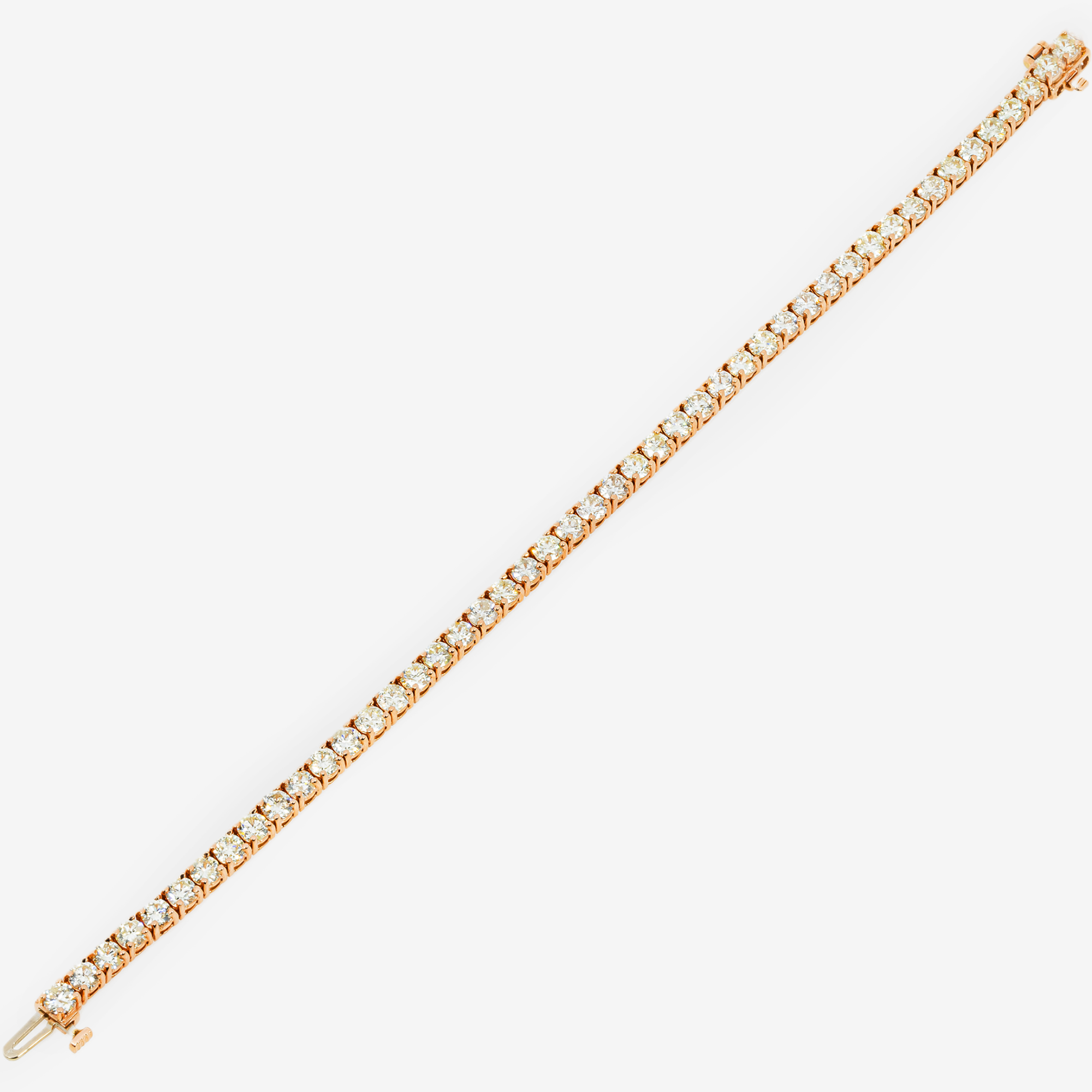 ROSE 20 POINTER TENNIS BRACELET WITH 8.5CT DIAMONDS