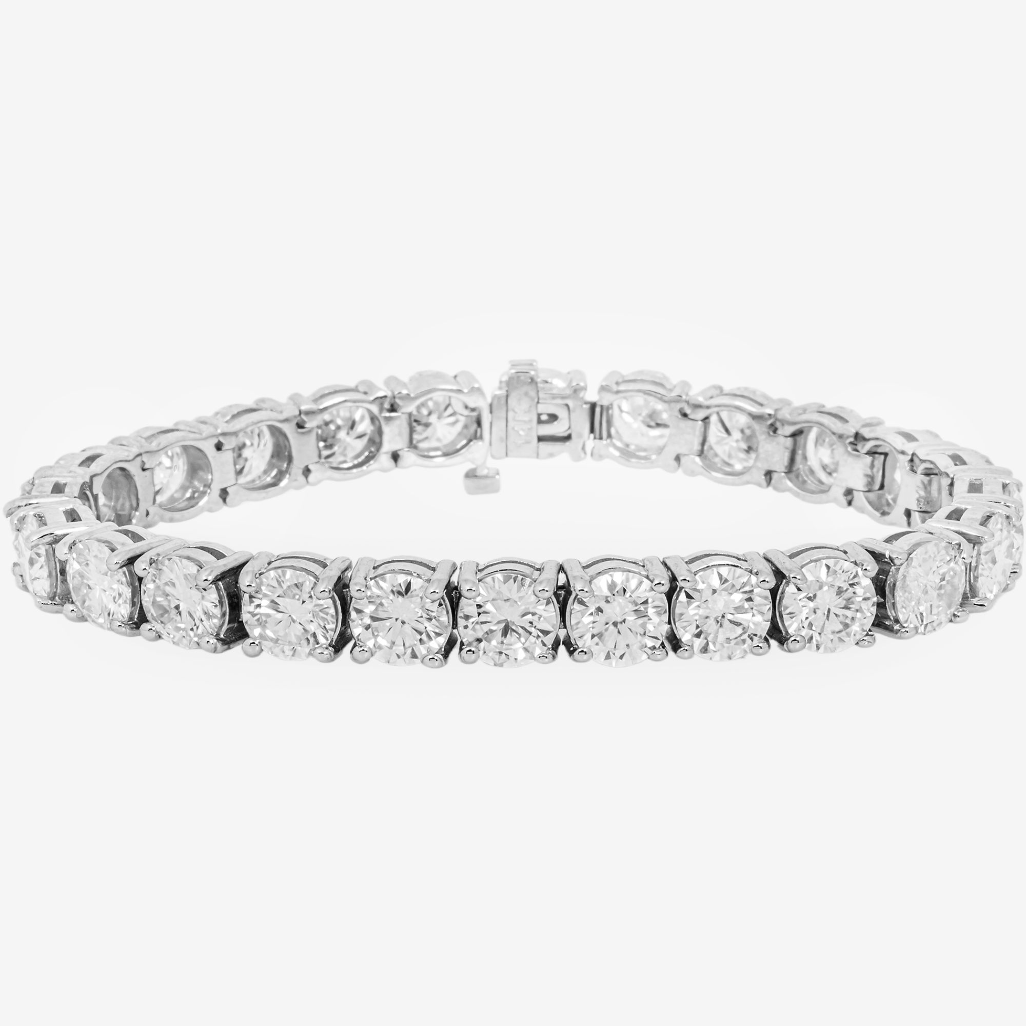 WHITE 90 POINTER TENNIS BRACELET