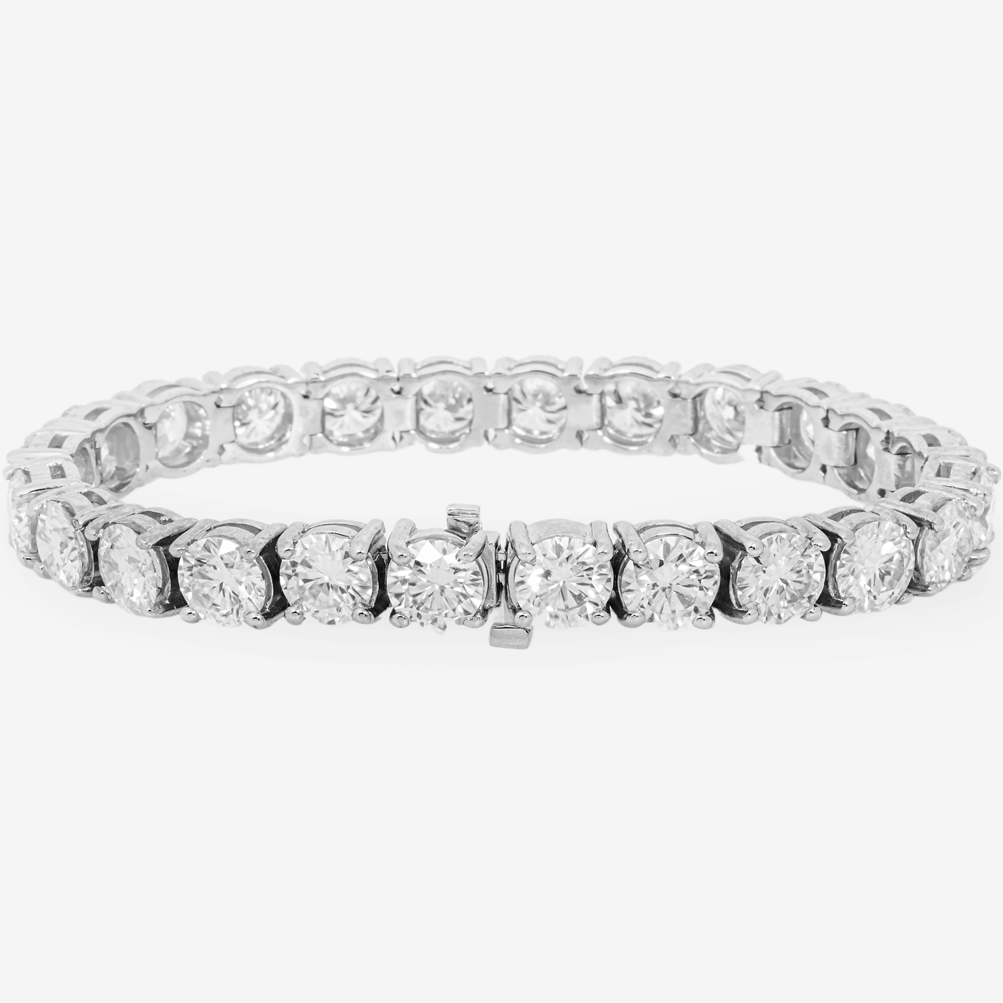 WHITE 90 POINTER TENNIS BRACELET