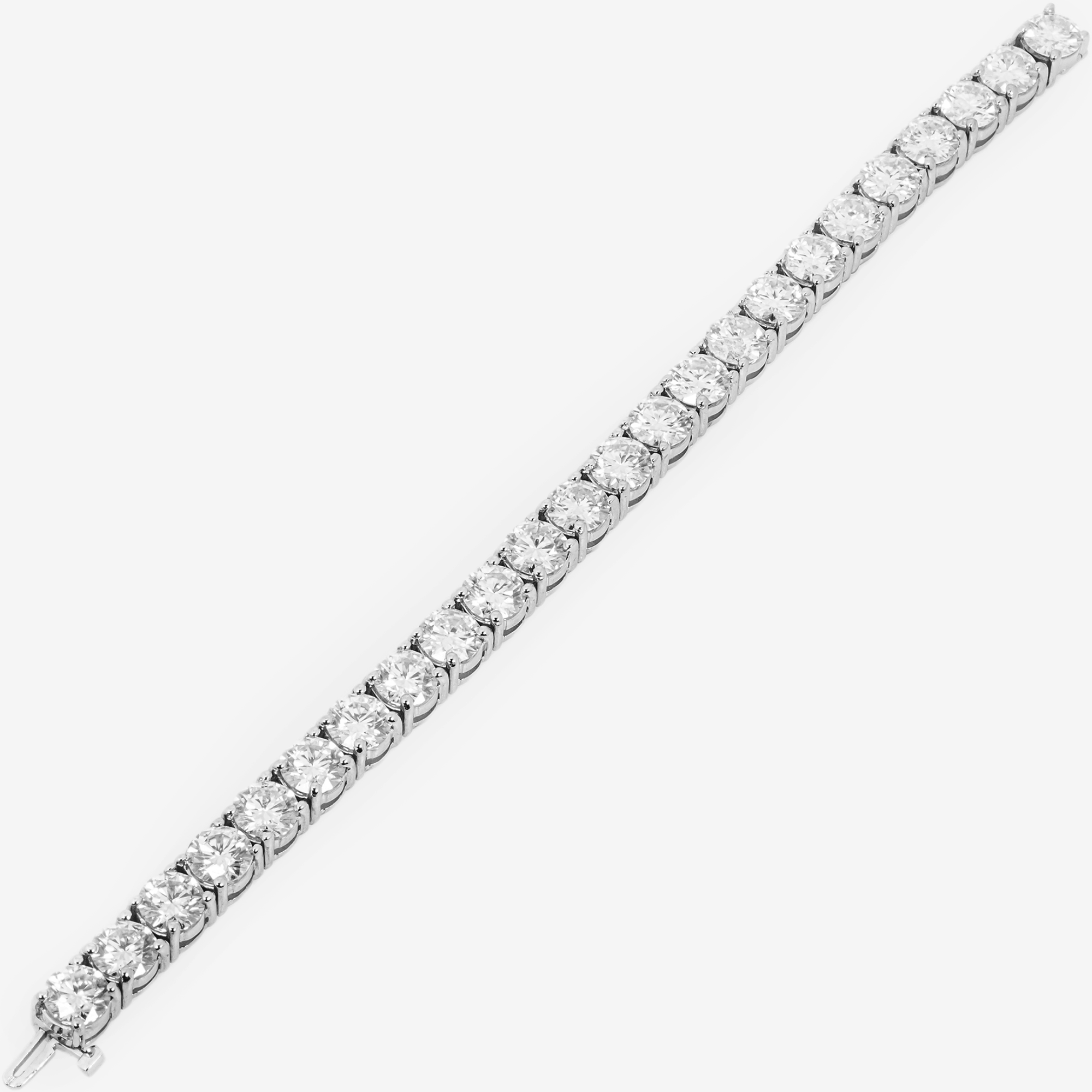 WHITE 90 POINTER TENNIS BRACELET