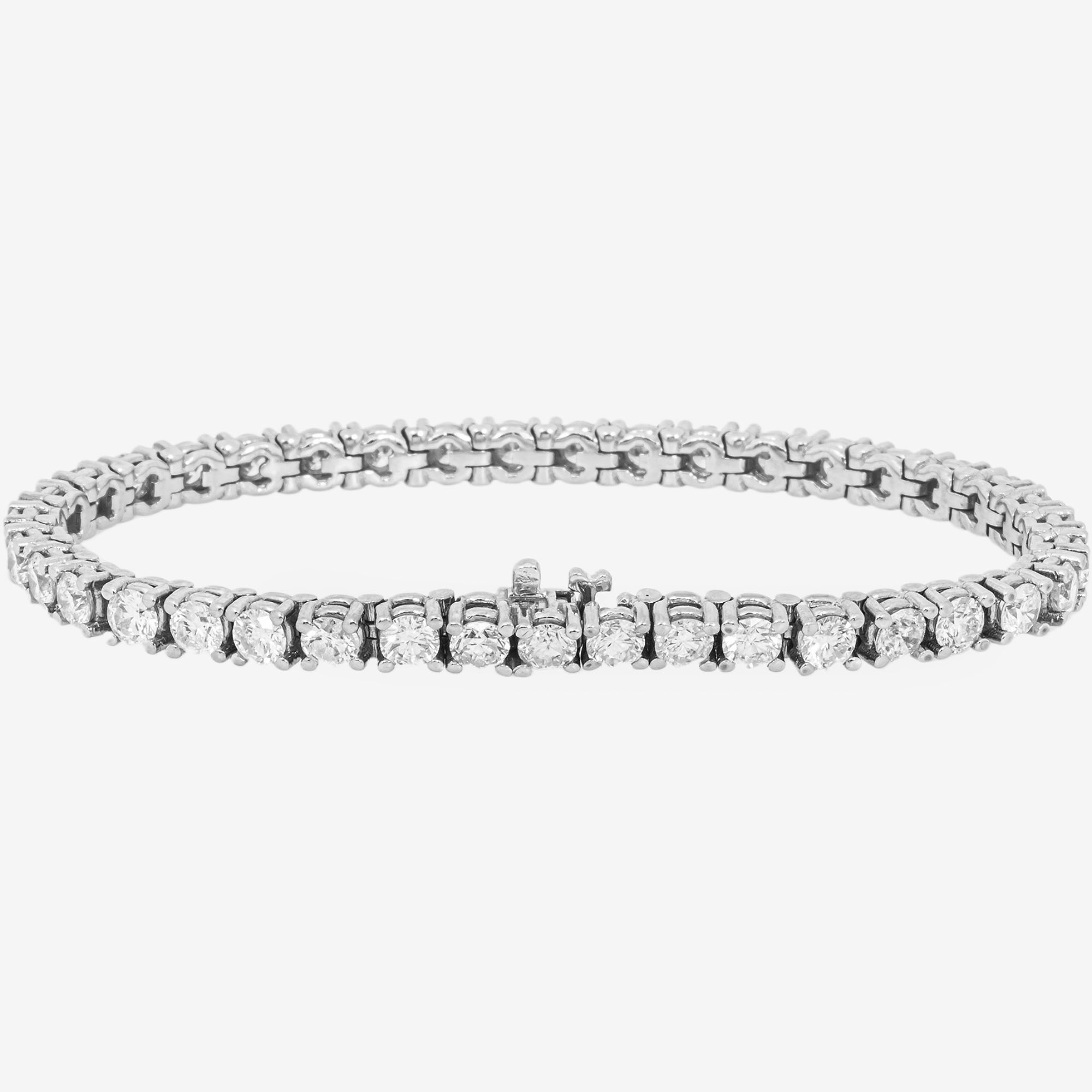 WHITE 25 POINTER 12CT TENNIS BRACELET