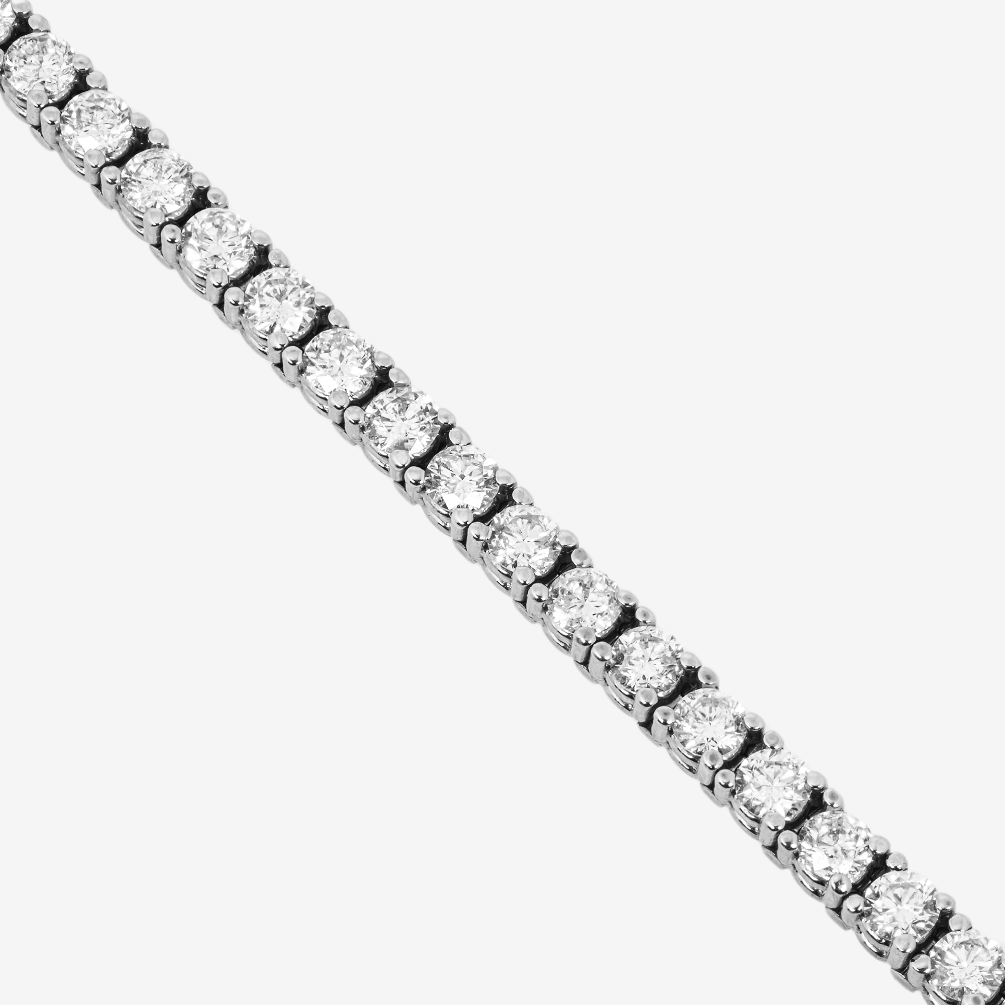 WHITE 25 POINTER 12CT TENNIS BRACELET