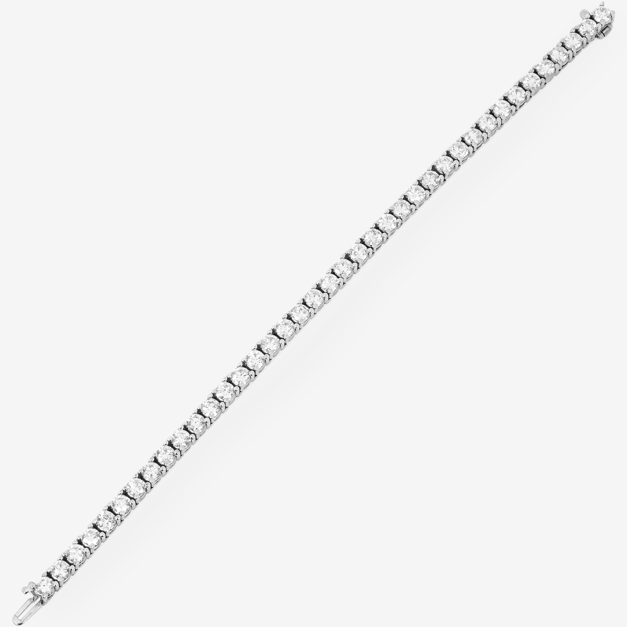 WHITE 25 POINTER 12CT TENNIS BRACELET