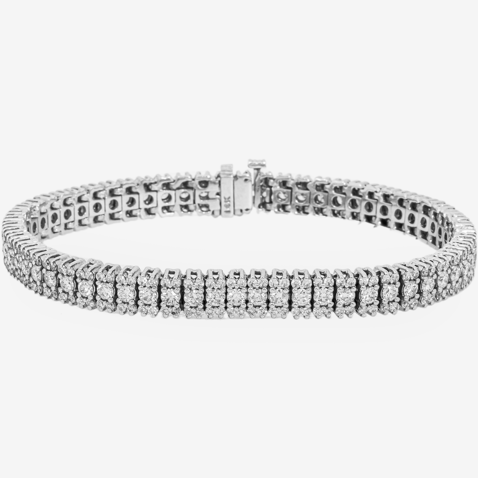 3 ROW DIAMOND TENNIS CHAIN