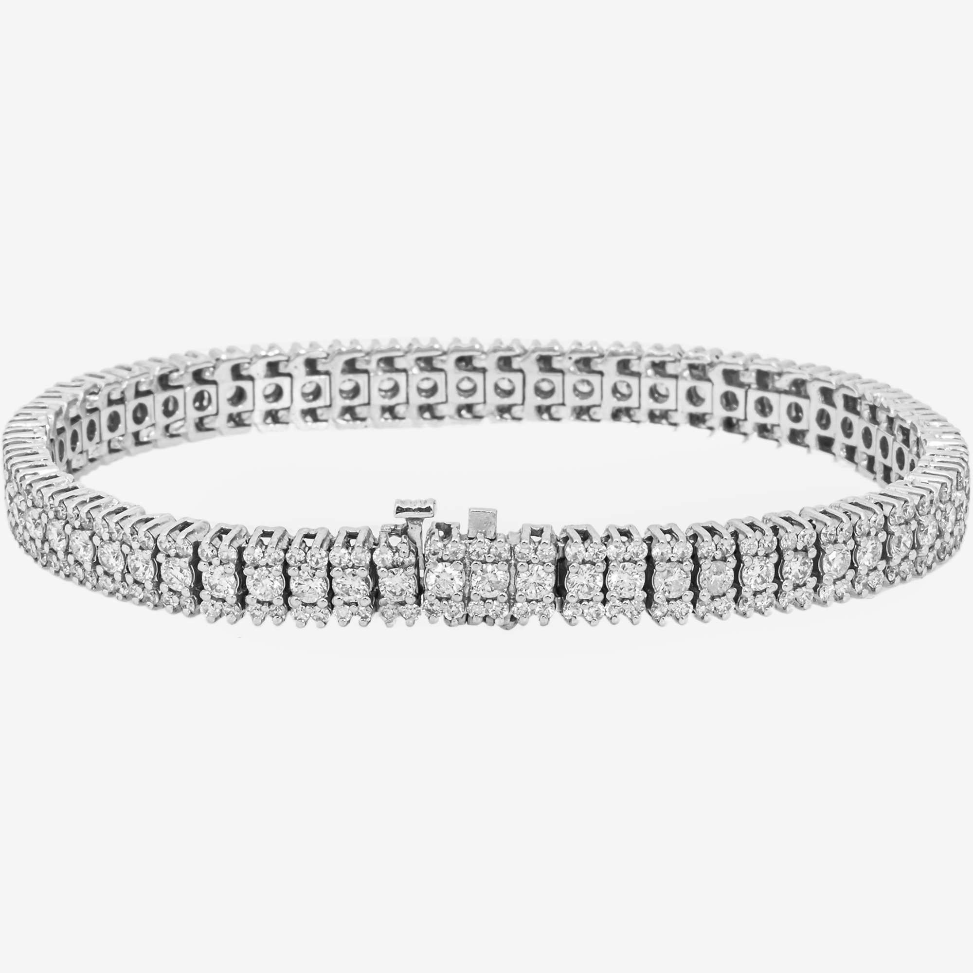 3 ROW DIAMOND TENNIS CHAIN