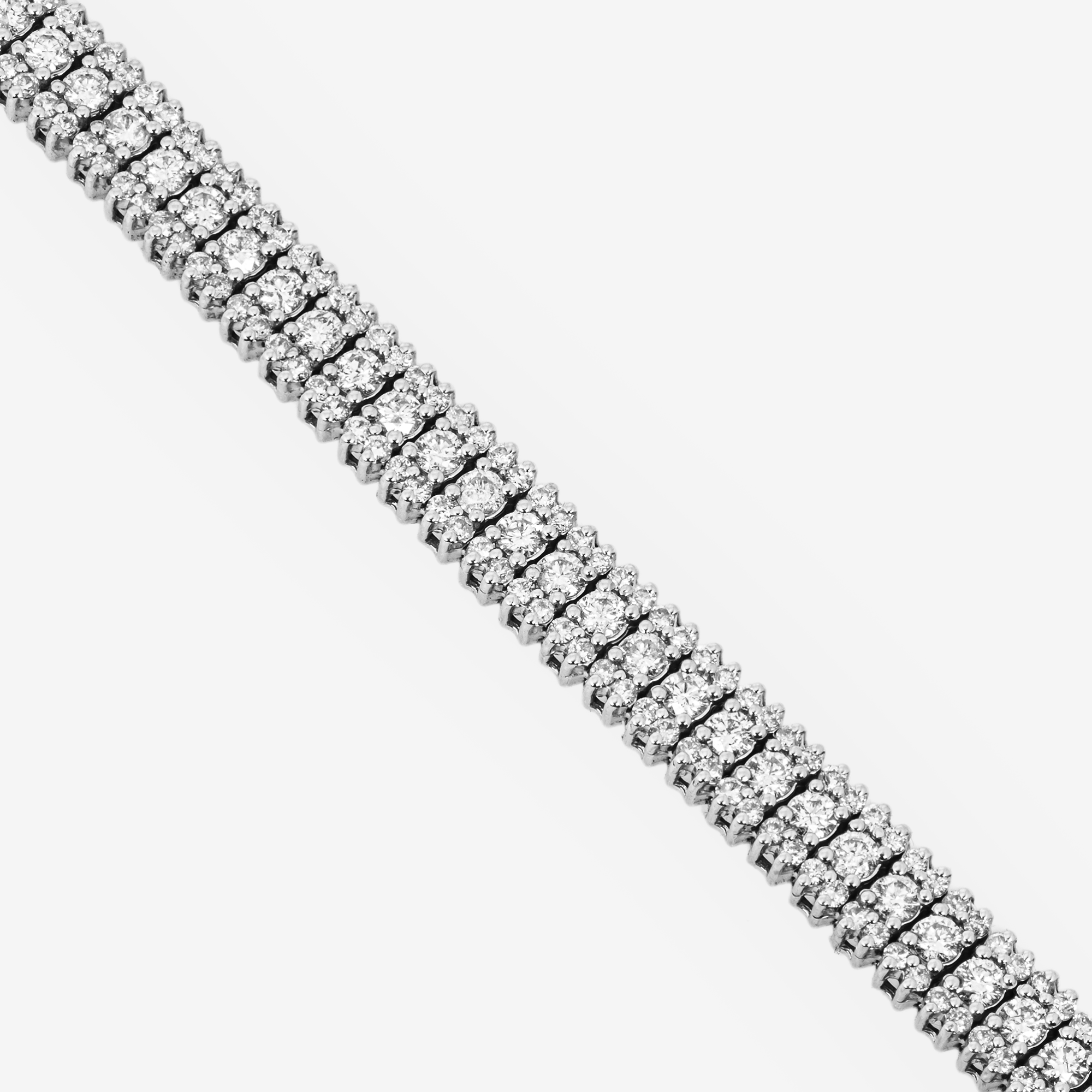 3 ROW DIAMOND TENNIS CHAIN