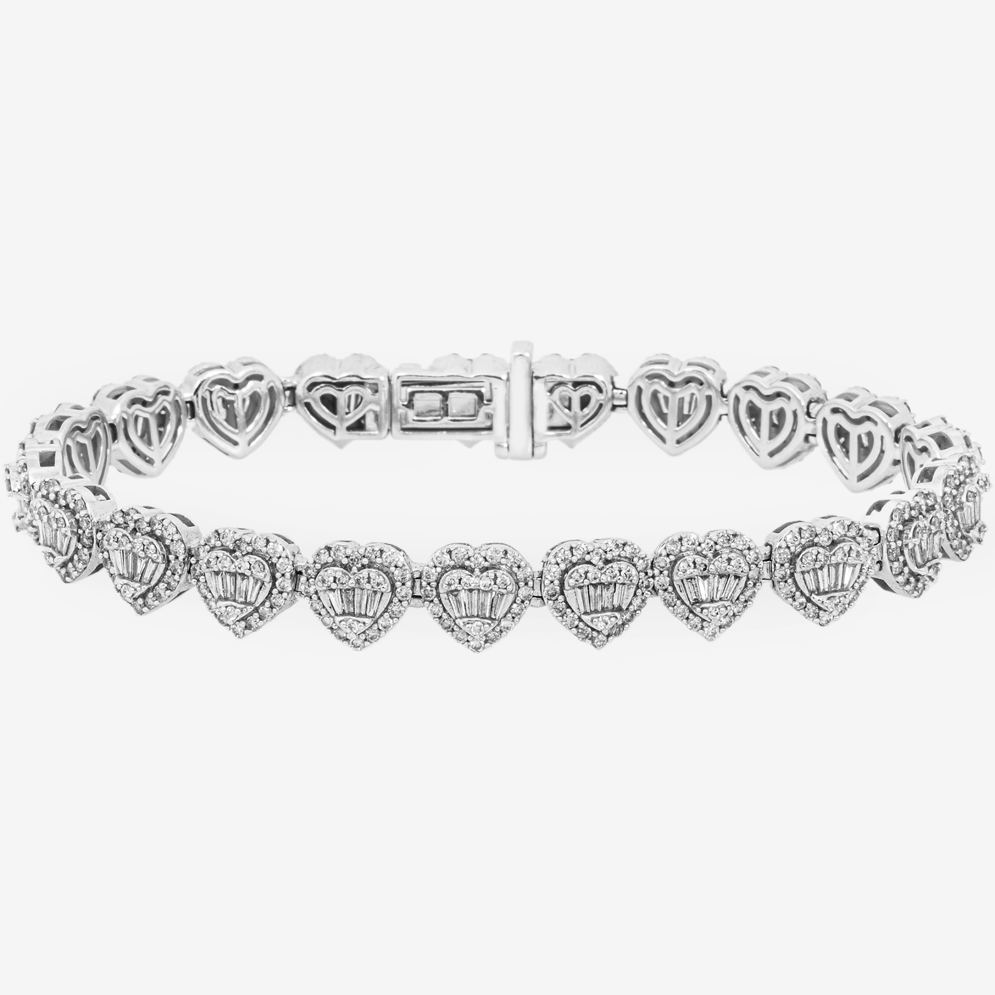 WHITE BRACELET HEARTS