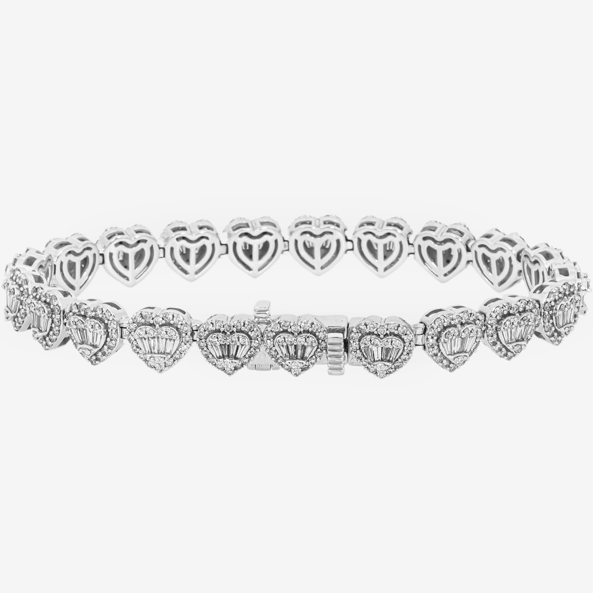 WHITE BRACELET HEARTS