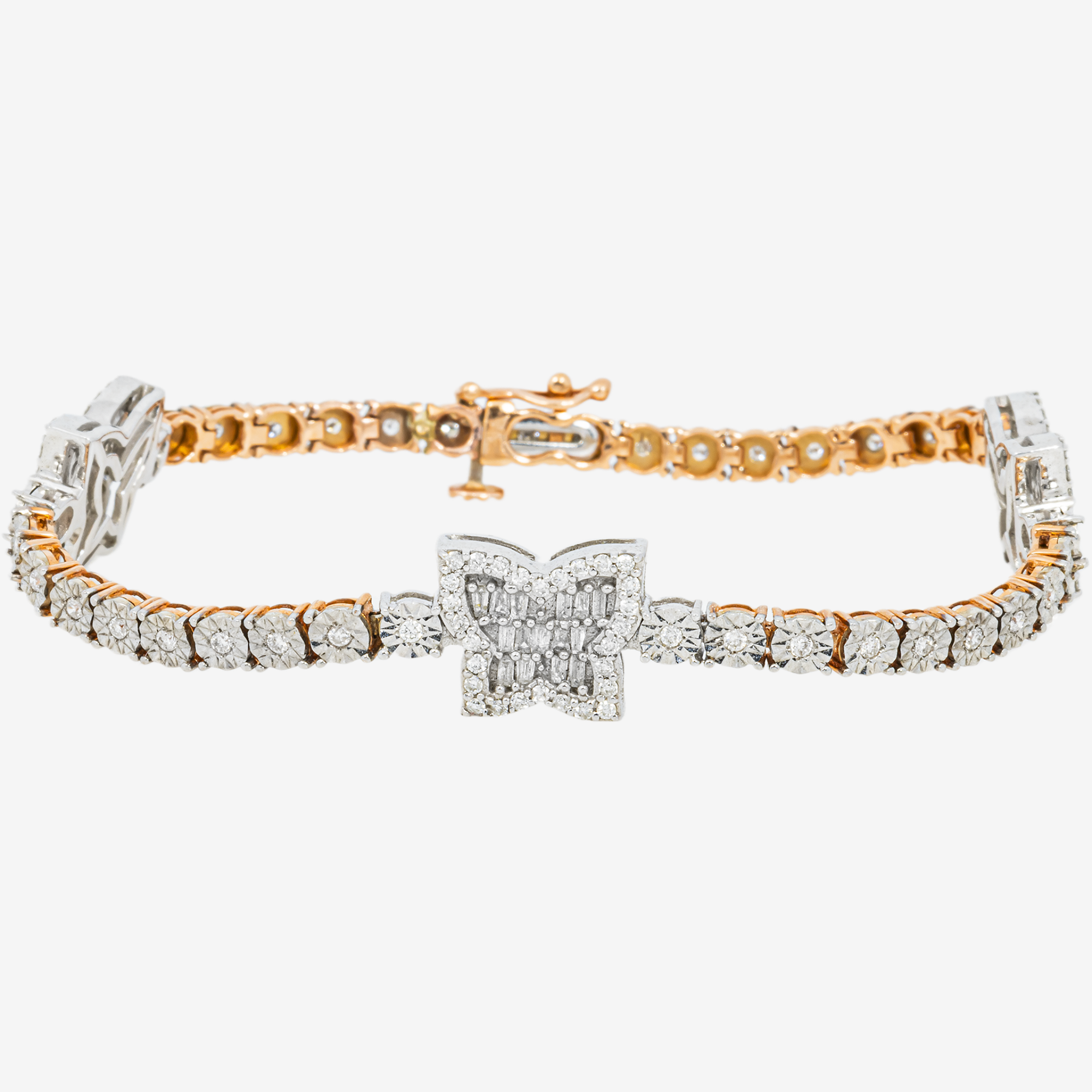 ROSE BUTTERFLY TENNIS BRACELET