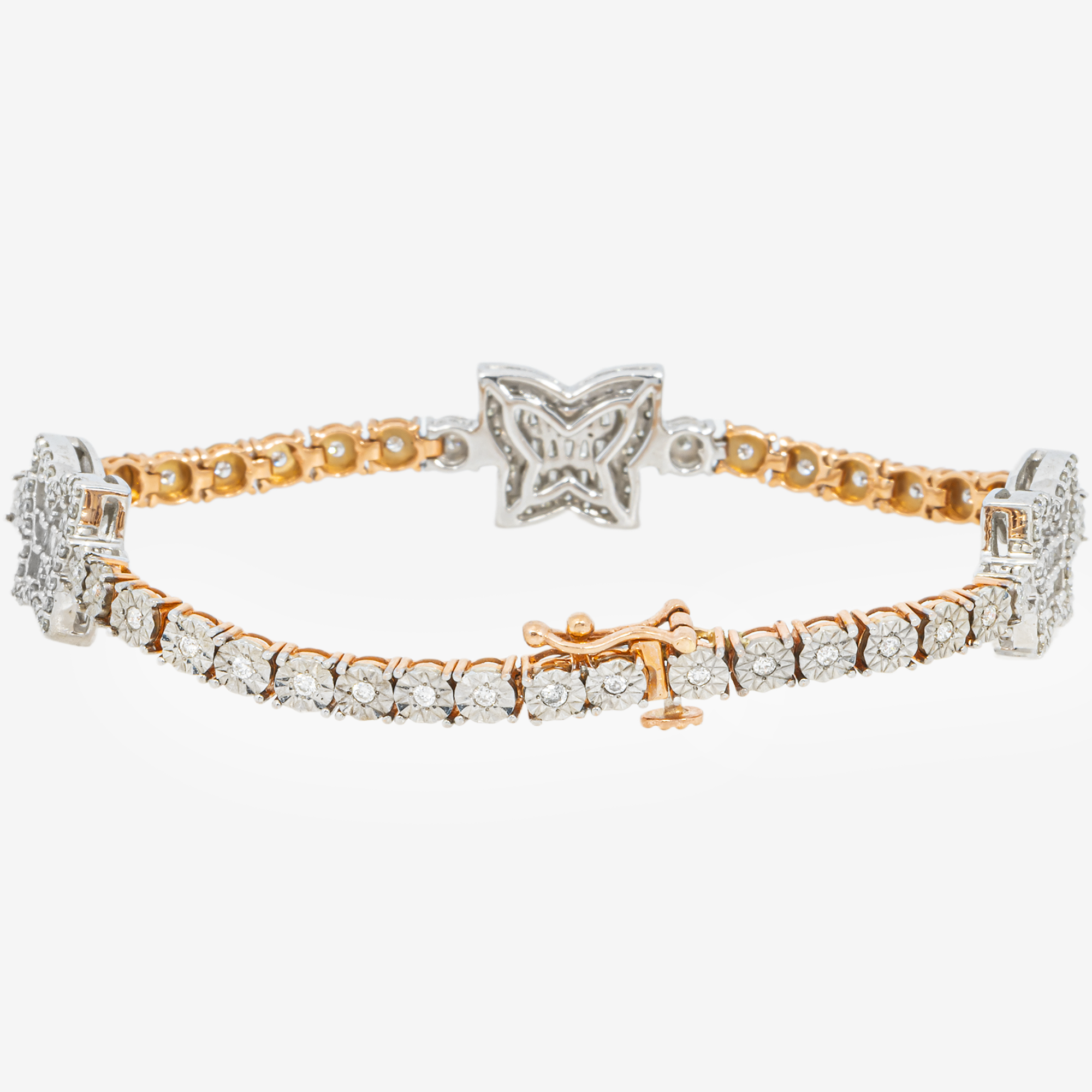 ROSE BUTTERFLY TENNIS BRACELET