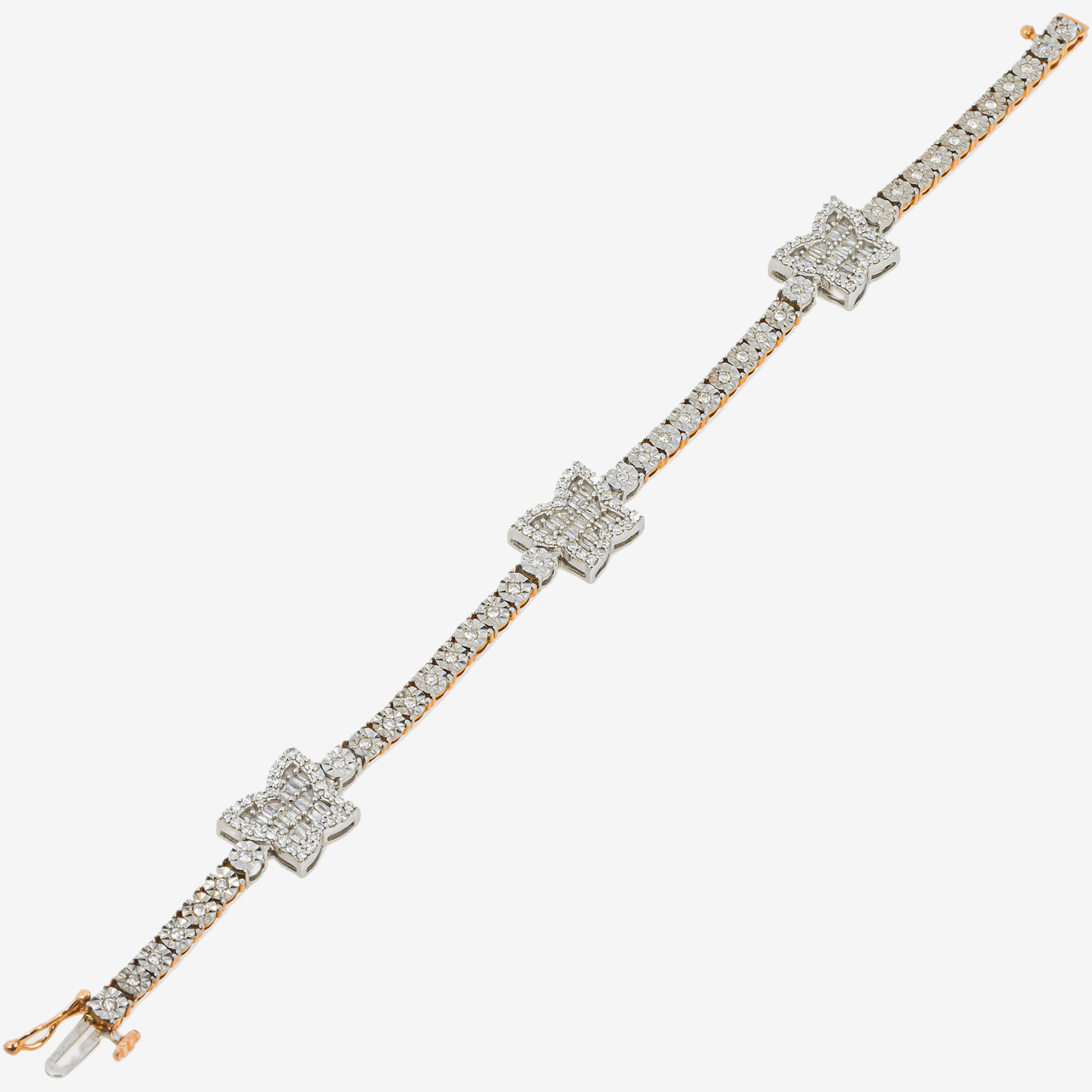 ROSE BUTTERFLY TENNIS BRACELET