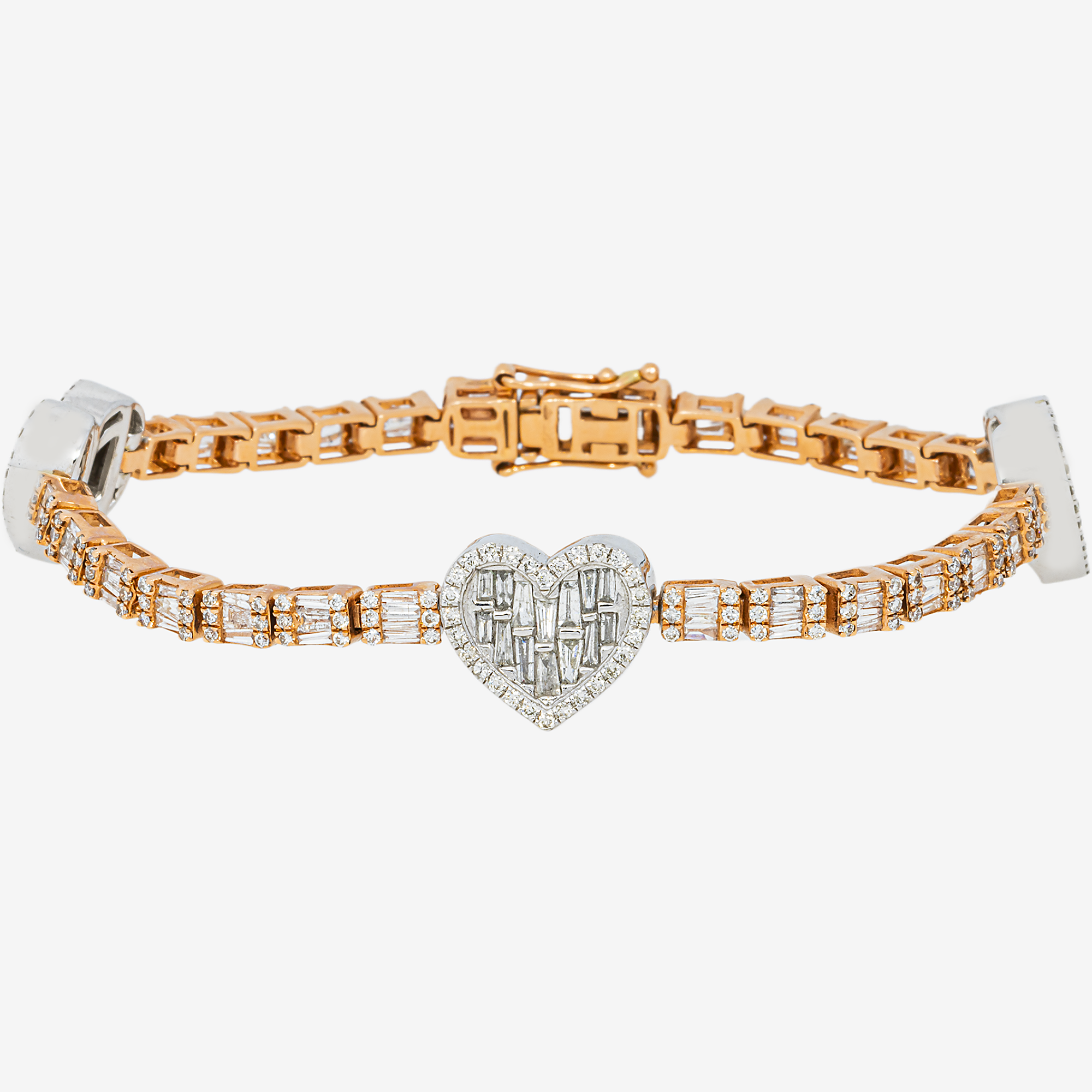 ROSE HEART TENNIS BRACELET