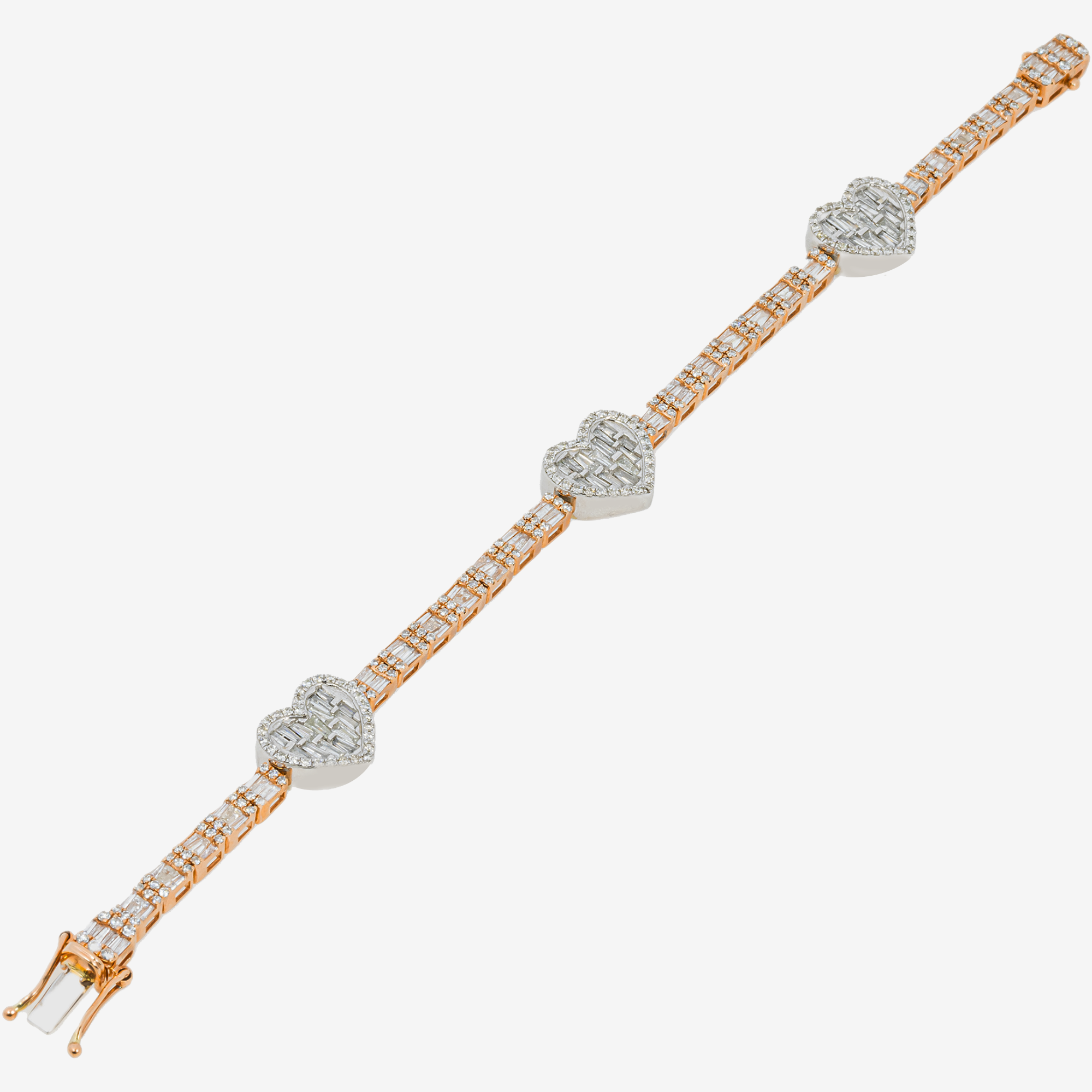 ROSE HEART TENNIS BRACELET