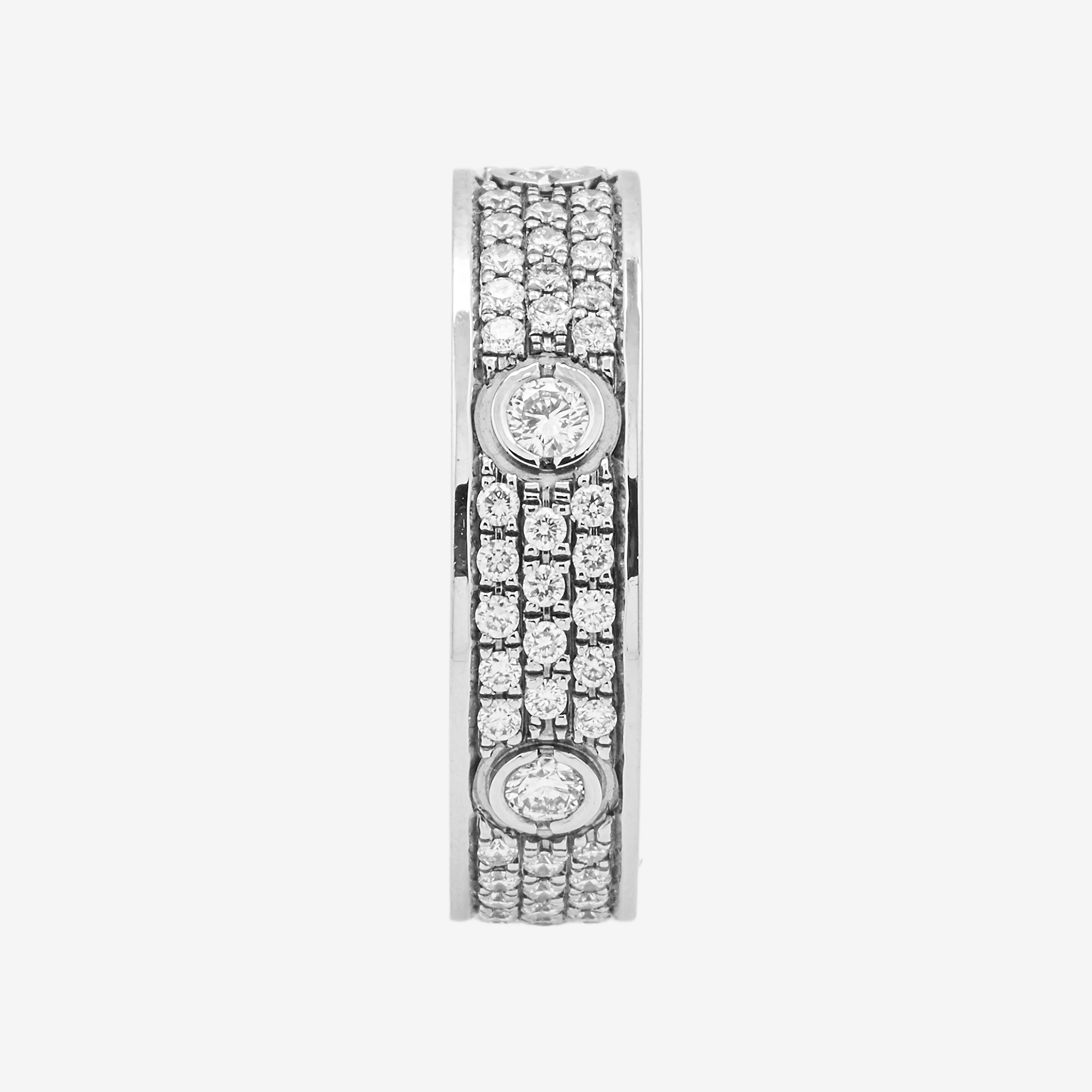 18K CARTIER DIAMOND RING IN WG