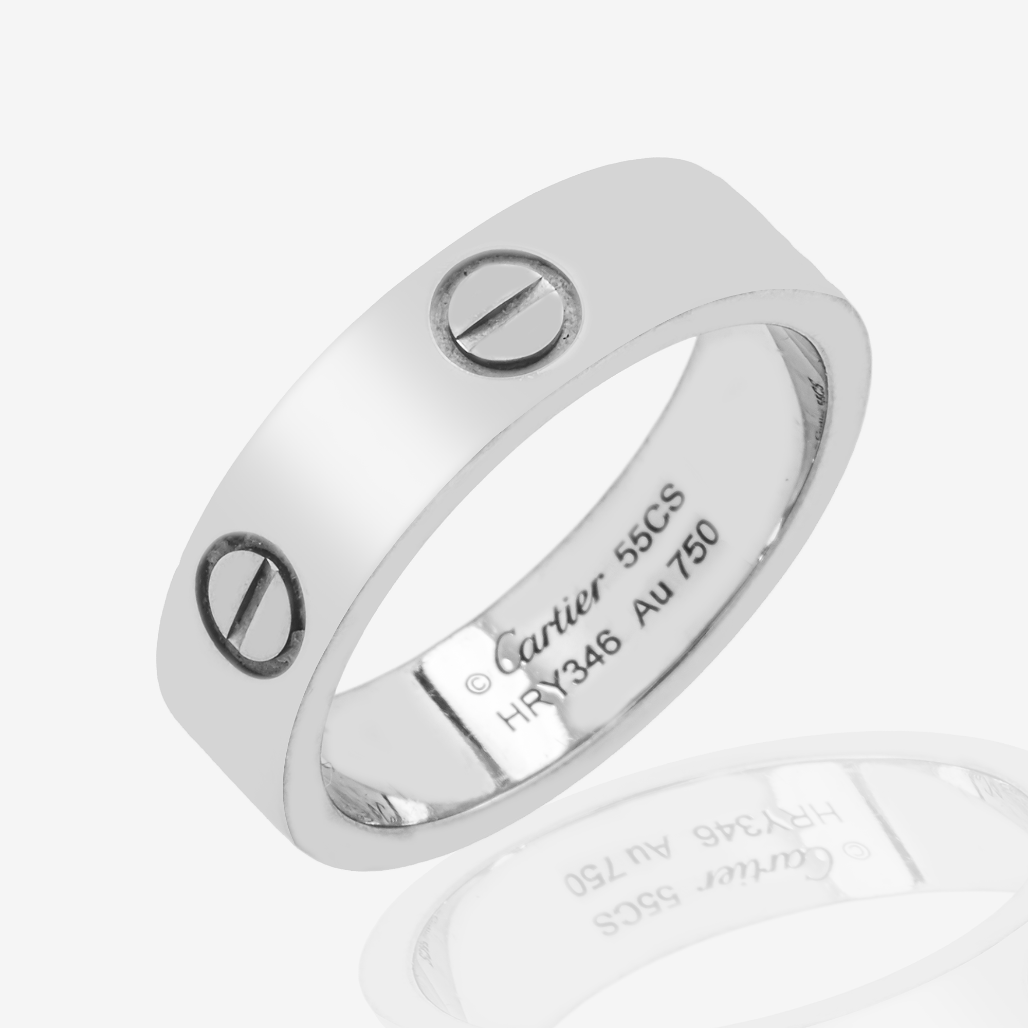 18K CARTIER LOVE RING IN WG