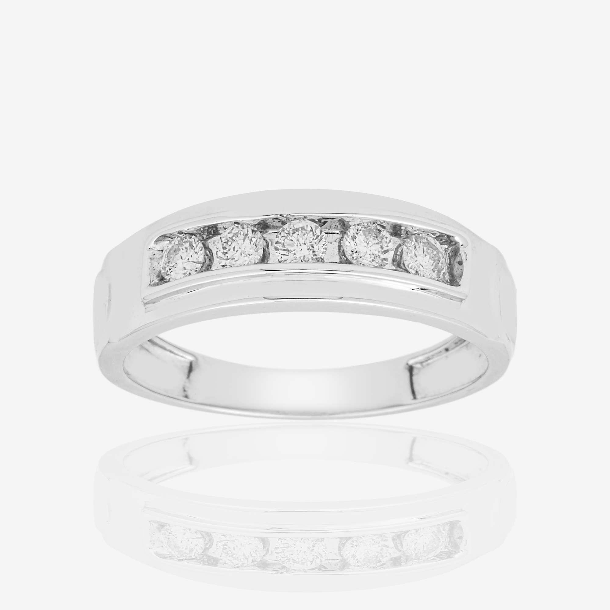 14KT DIAMOND RING IN WG 1.15CT DIAMONDS