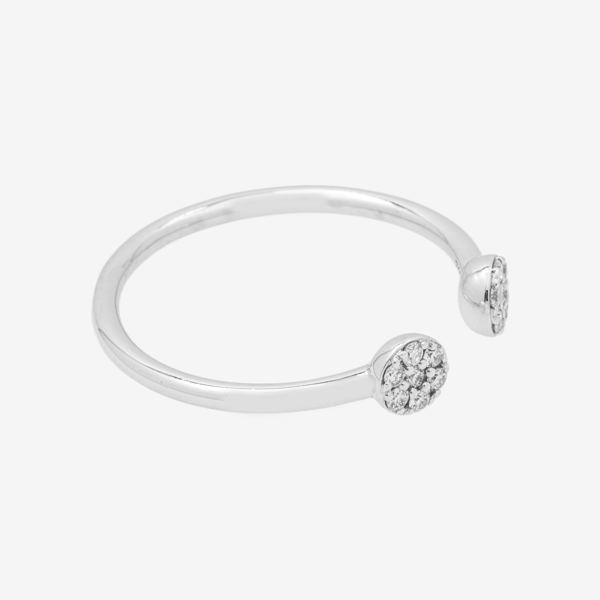 DOUBLE CIRCLE DIAMOND RING IN WG 1.15 CT DIAMONDS