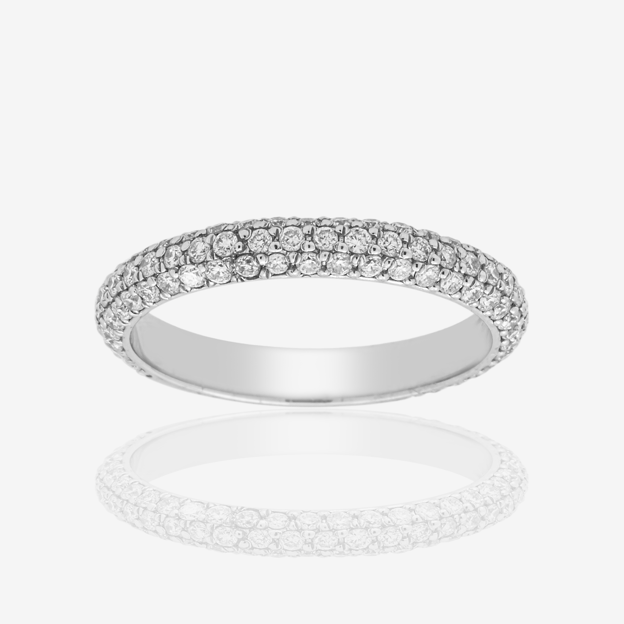 14K ETERNITY RING IN WG .8 CT DIAMONDS