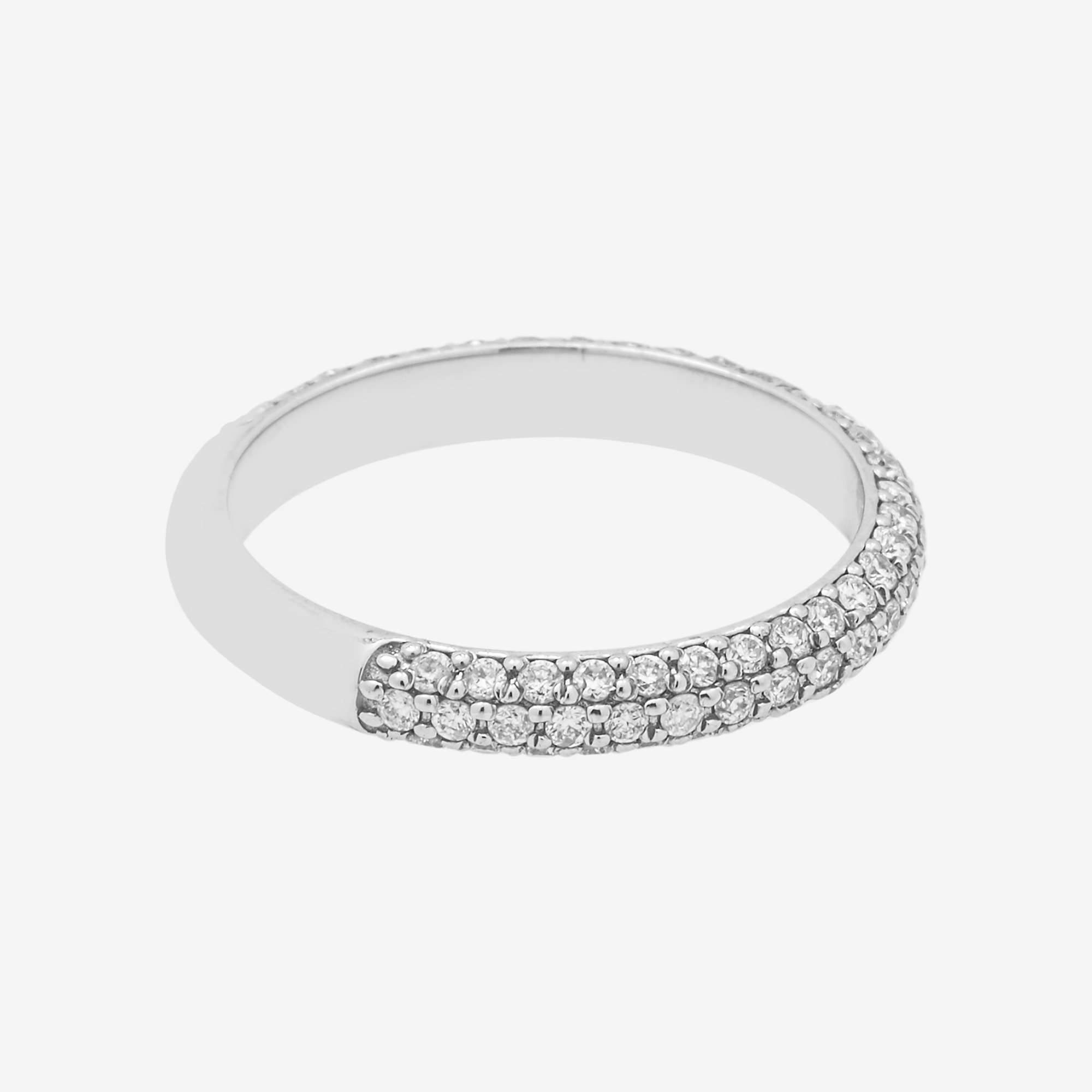14K ETERNITY RING IN WG .8 CT DIAMONDS