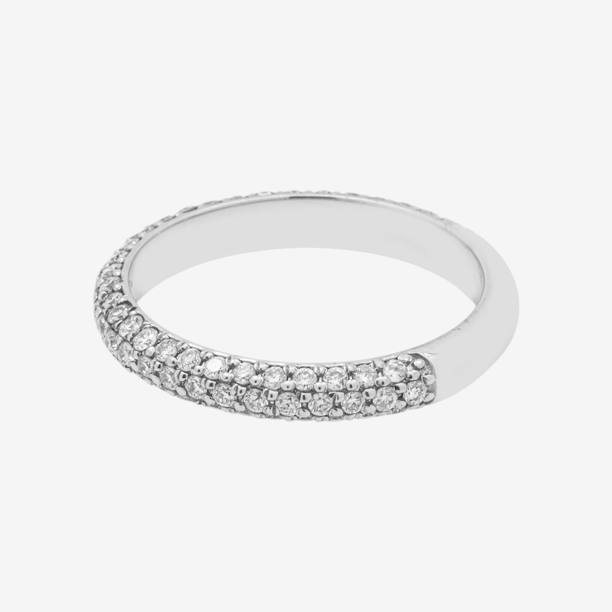 14K ETERNITY RING IN WG .8 CT DIAMONDS