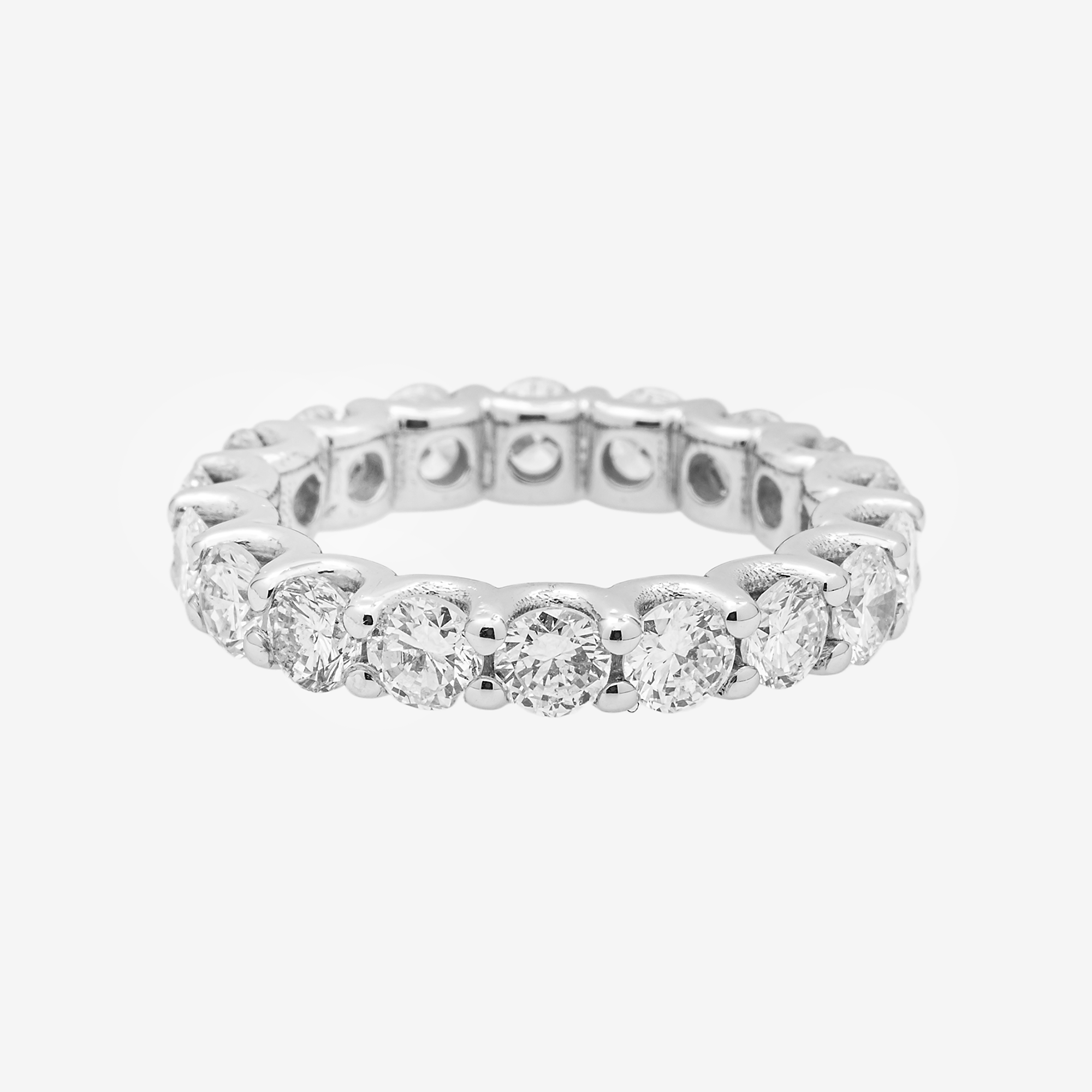 14K ETERNITY RING IN WG 2.57 CT DIAMONDS