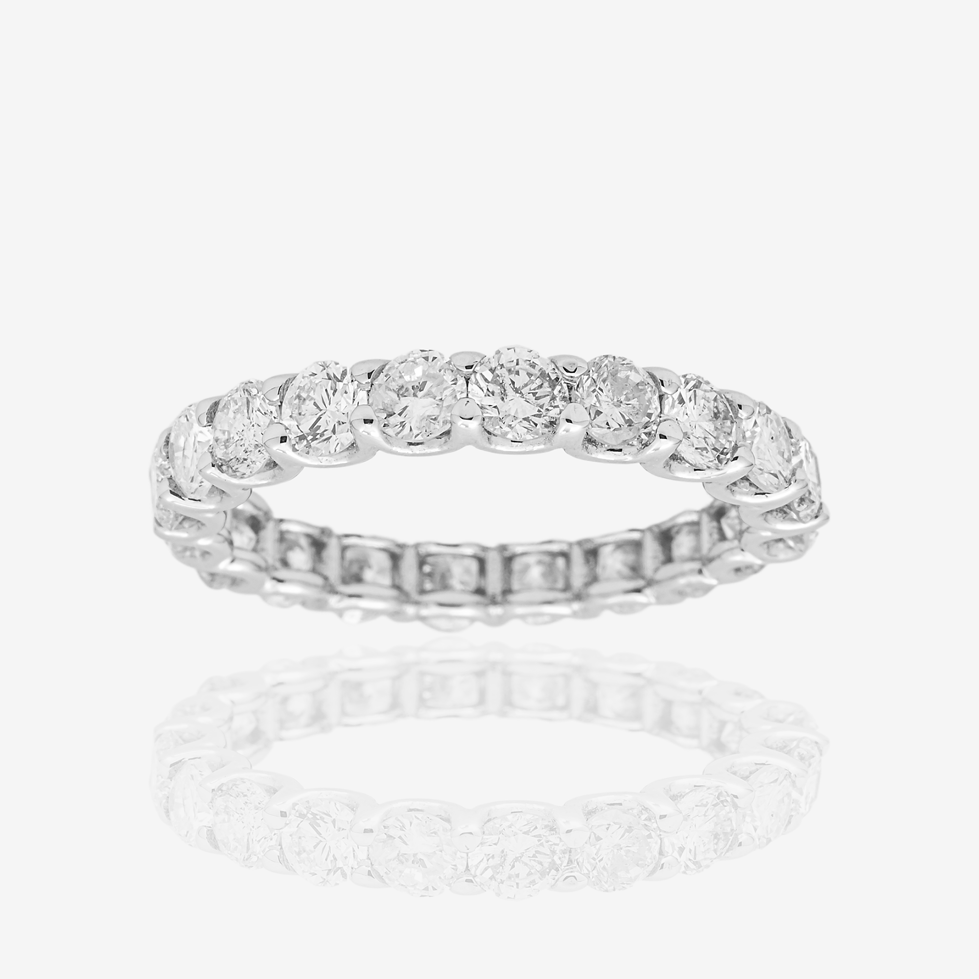 14K ETERNITY RING IN WG 2.15 CT DIAMONDS