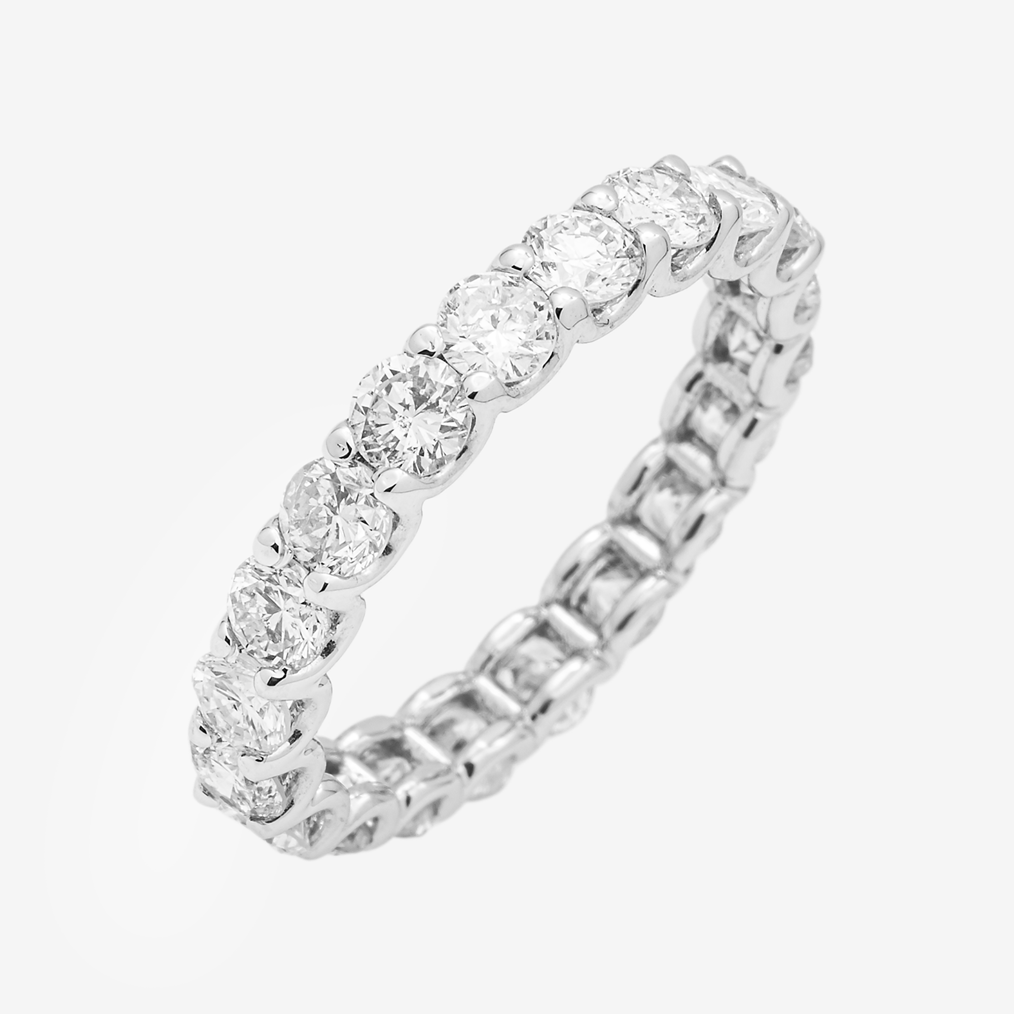 14K ETERNITY RING IN WG 2.15 CT DIAMONDS
