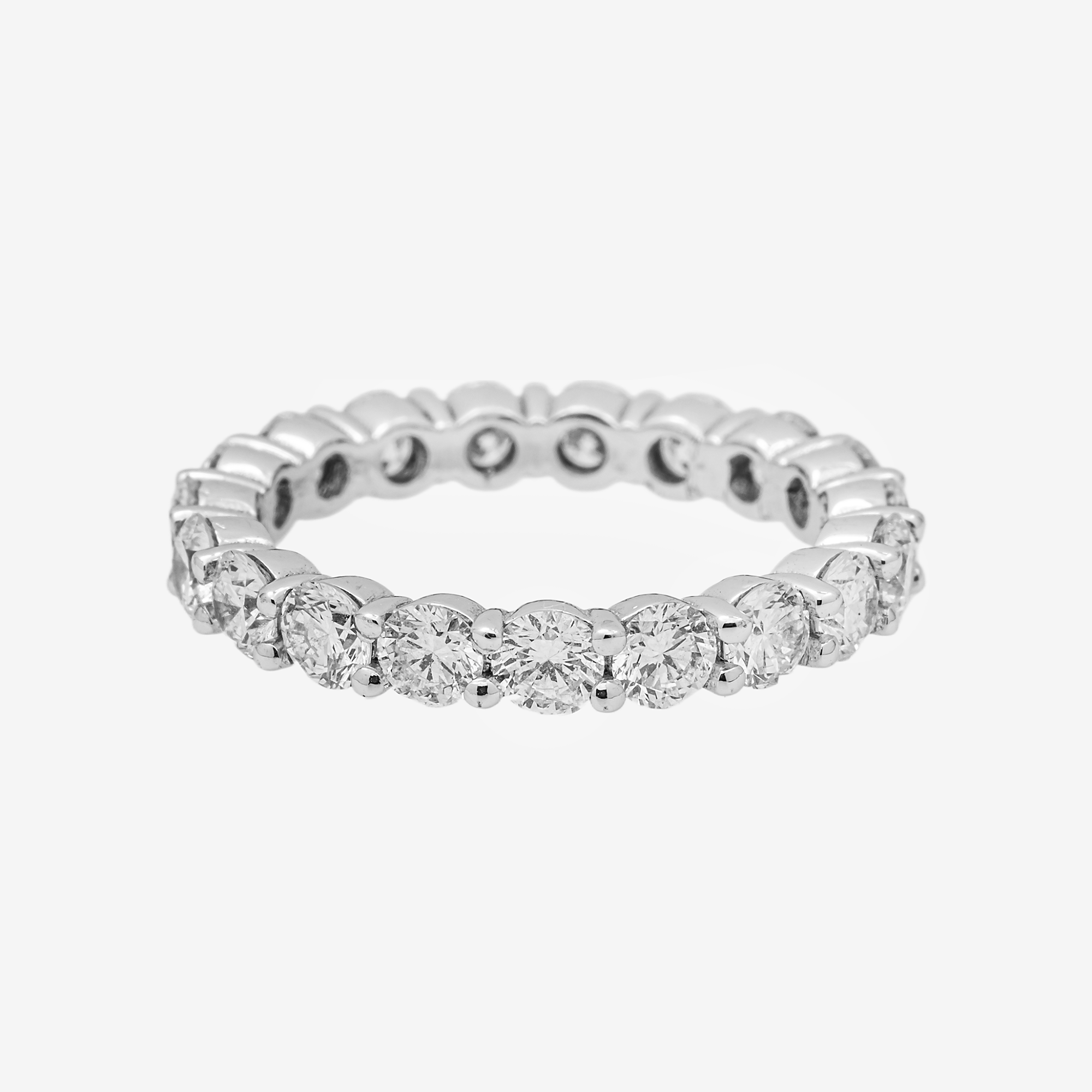14K ETERNITY RING IN WG 1.7 CT DIAMONDS