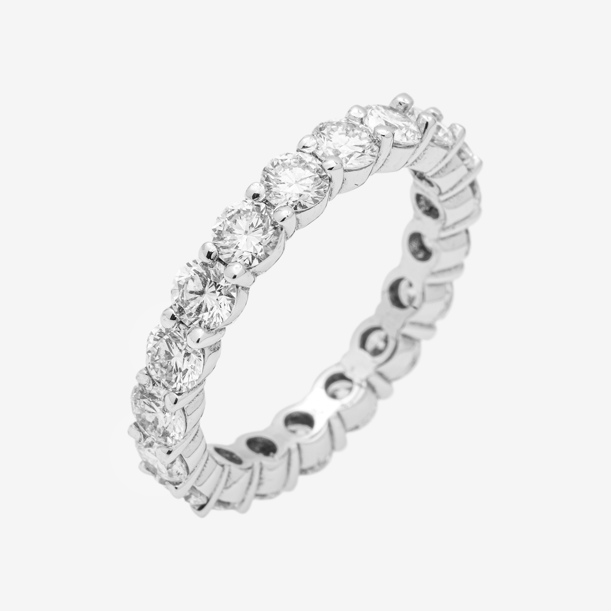 14K ETERNITY RING IN WG 1.7 CT DIAMONDS