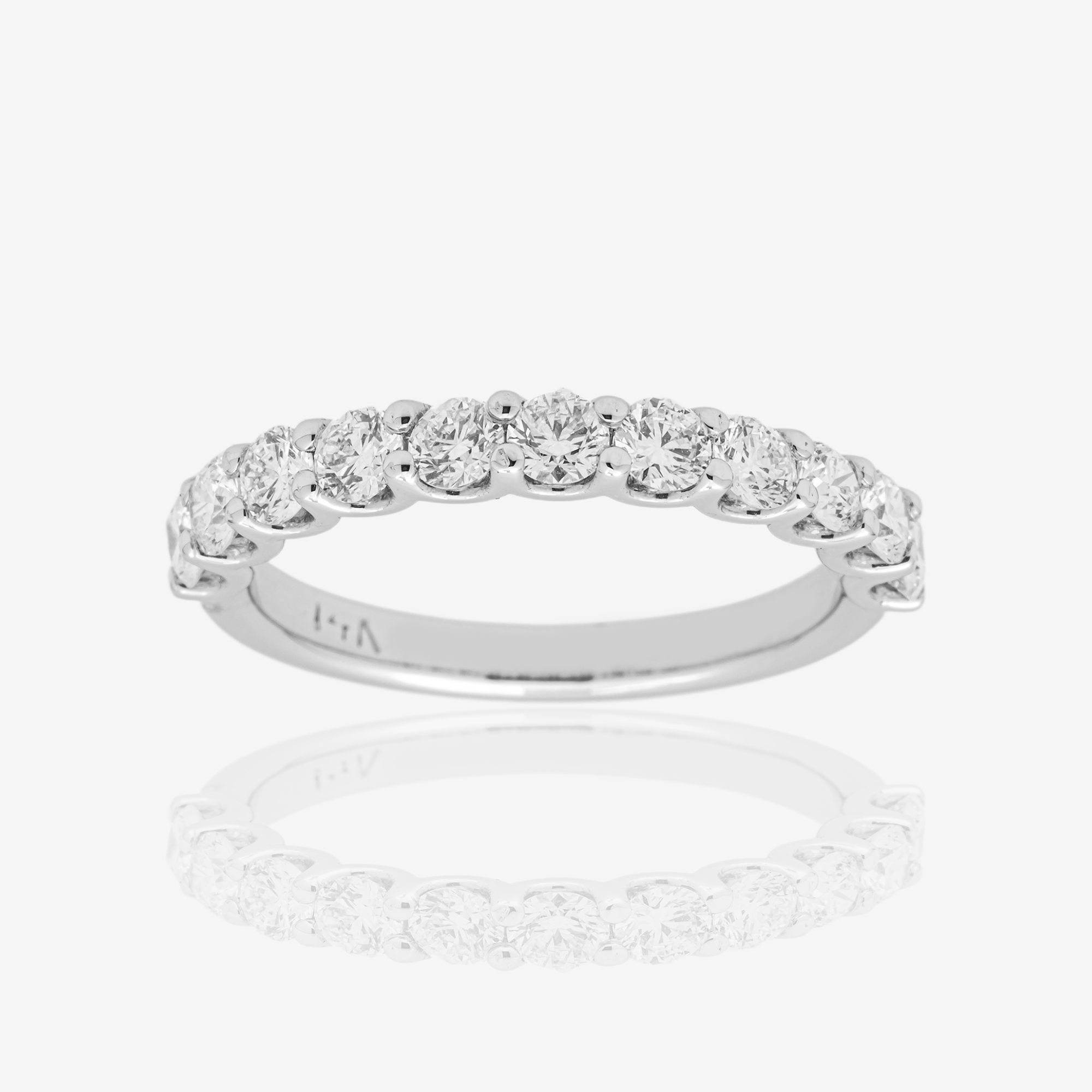 14K ETERNITY RING IN WG 1.1 CT DIAMONDS