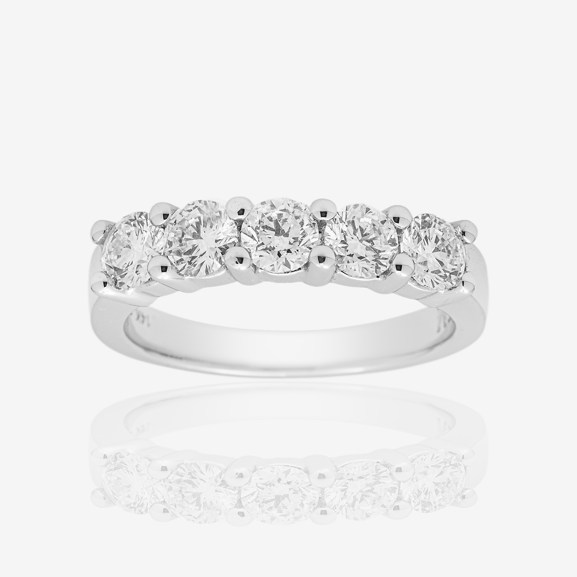 14K ETERNITY RING IN WG 1.5 CT DIAMONDS